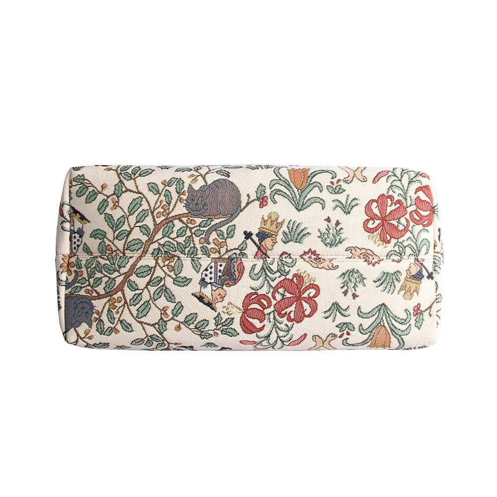 Alice in Wonderland College Bag featuring whimsical characters and eco-friendly materials, perfect for students and fans.