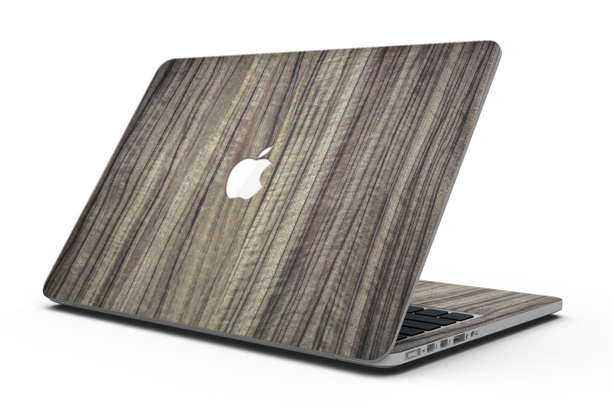 Luxurious Textured Wood Kit for 13" MacBook Pro, showcasing elegant wood finishes and precision-cut design.