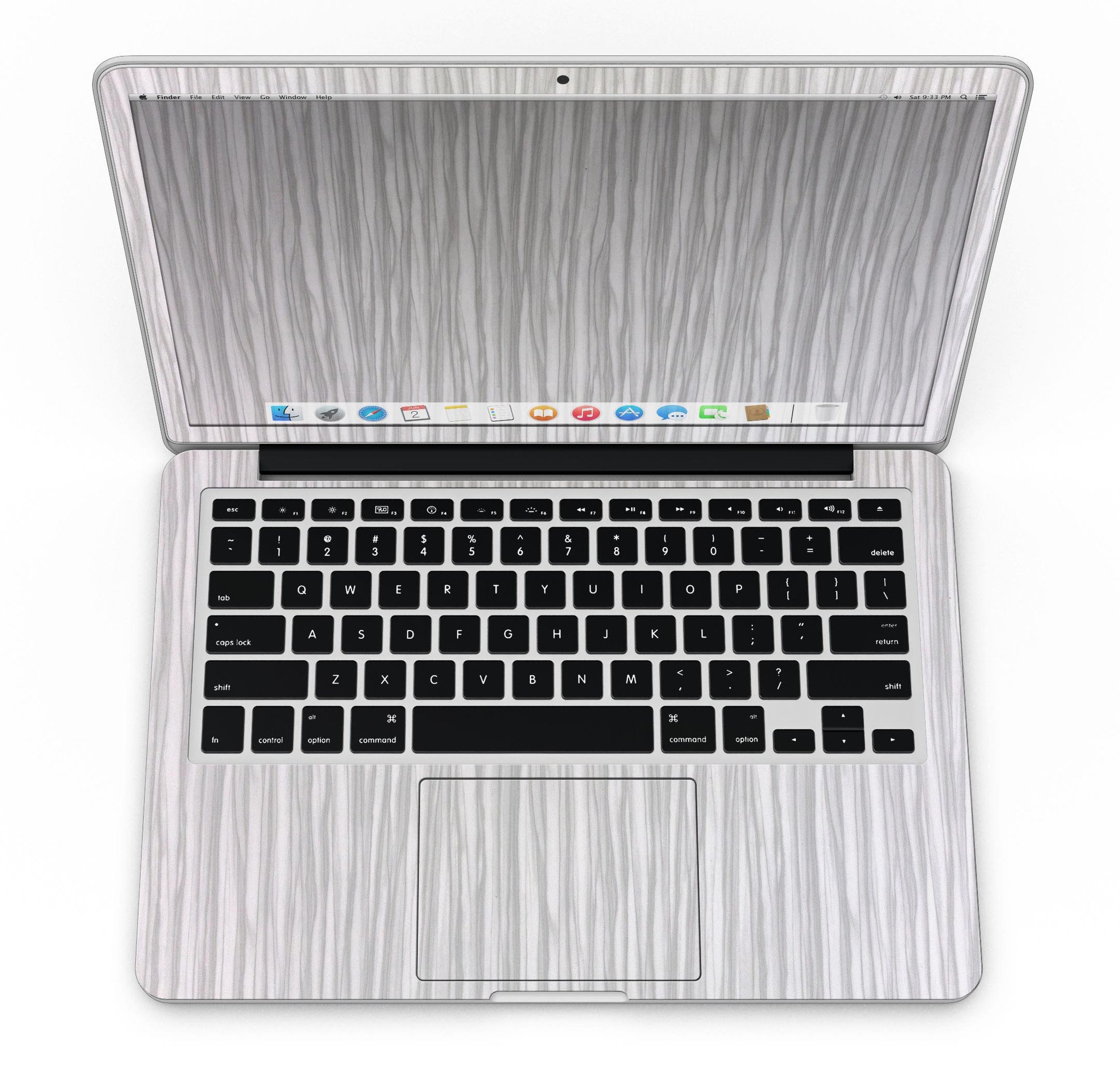 Luxurious Textured Wood Kit for 13" MacBook Pro, showcasing elegant wood finishes and precision-cut design.