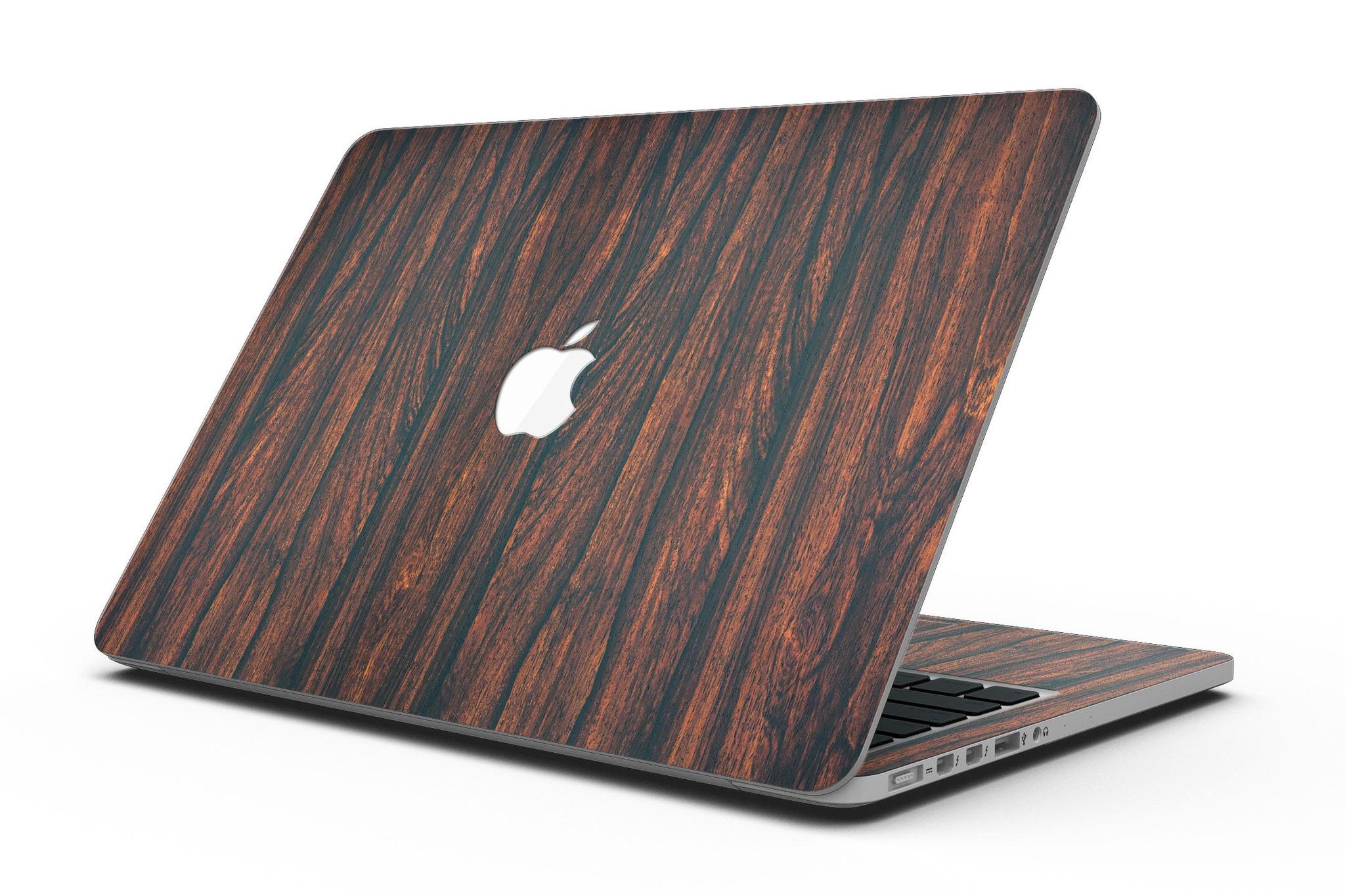 Luxurious Textured Wood Kit for 13" MacBook Pro, showcasing elegant wood finishes and precision-cut design.