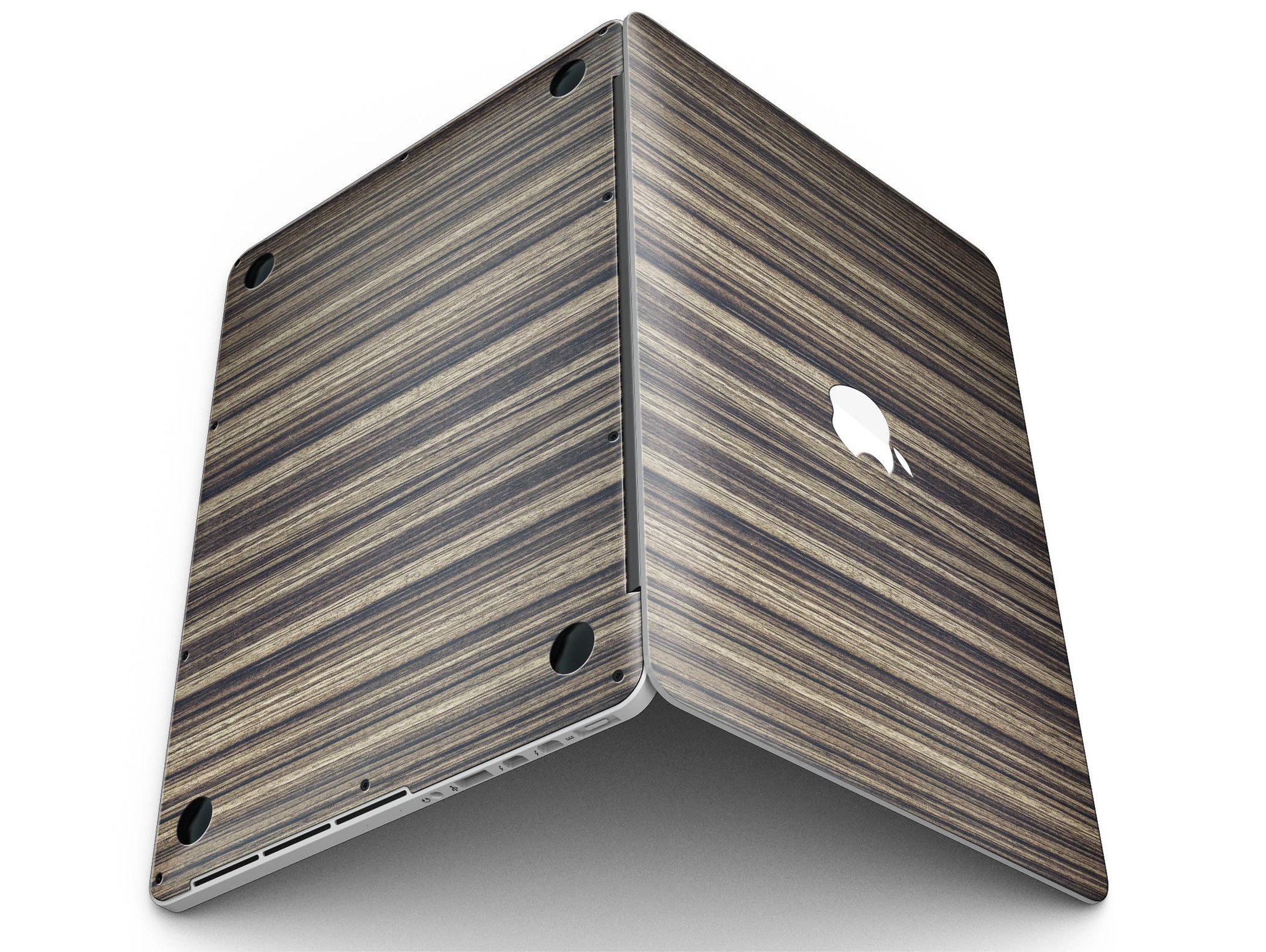 Luxurious Textured Wood Kit for 13" MacBook Pro, showcasing elegant wood finishes and precision-cut design.