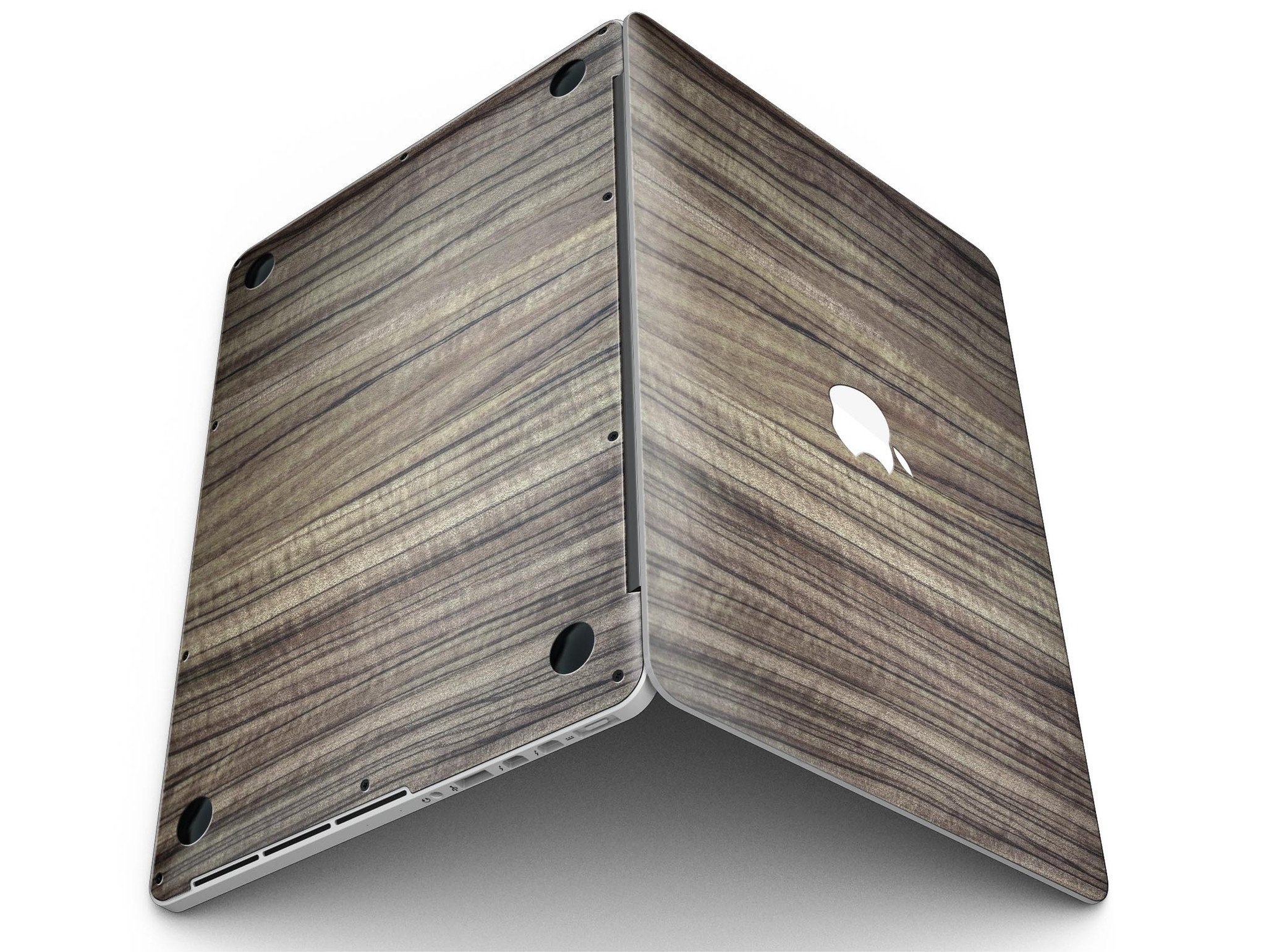 Luxurious Textured Wood Kit for 13" MacBook Pro, showcasing elegant wood finishes and precision-cut design.