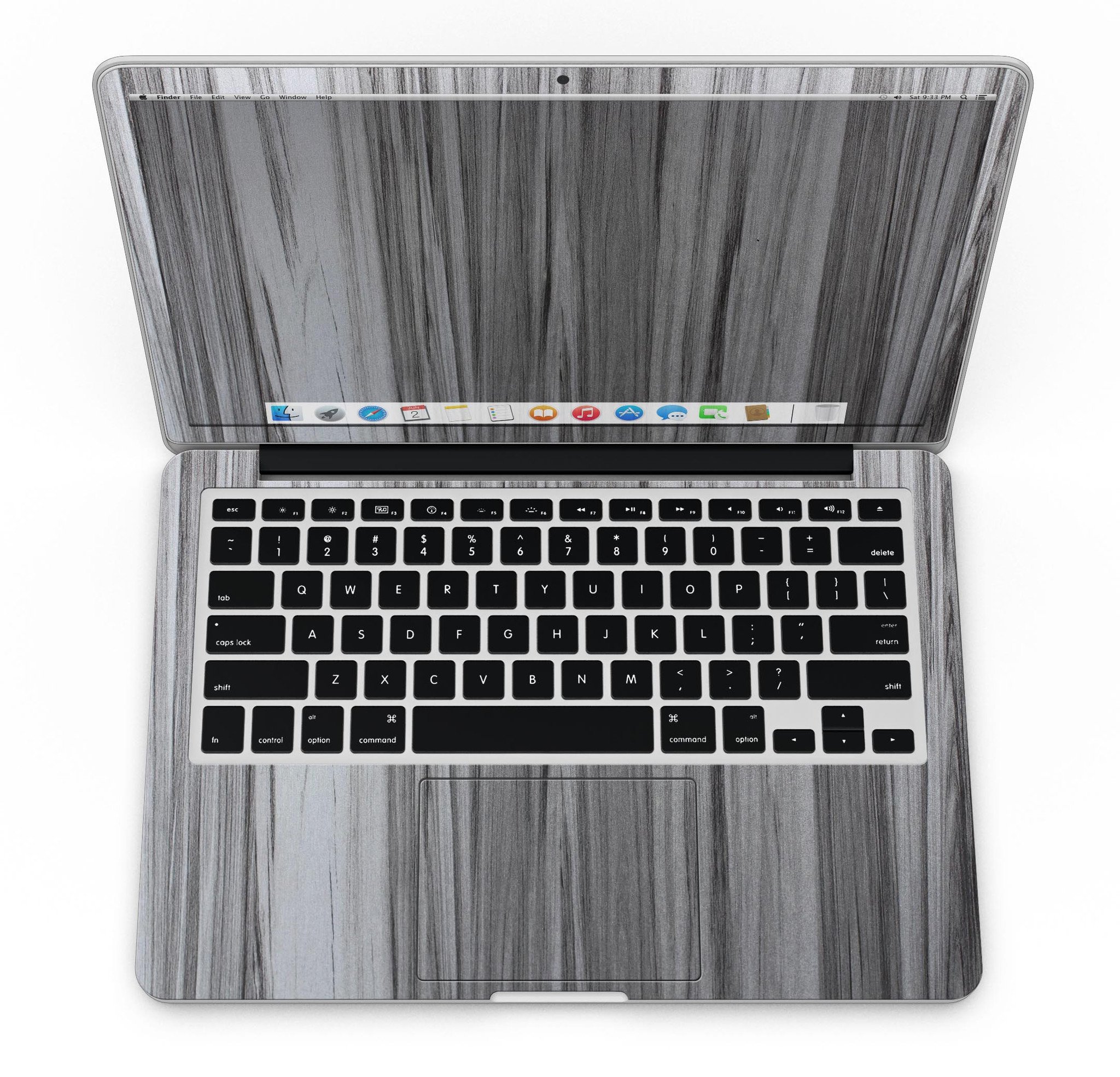 Luxurious Textured Wood Kit for 13" MacBook Pro, showcasing elegant wood finishes and precision-cut design.