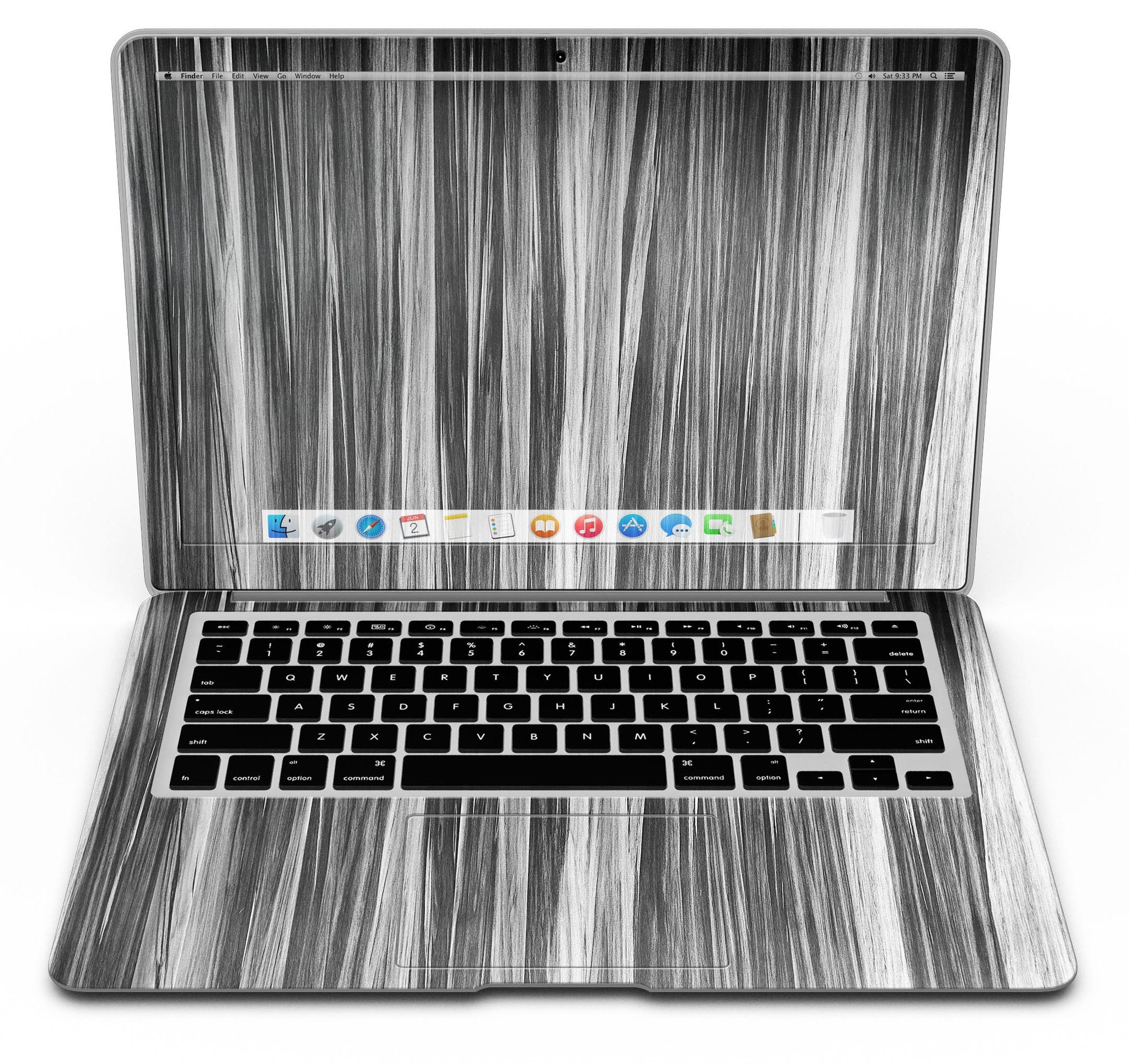 Allure Collection Luxurious Textured Wood Kit for MacBook Air showcasing elegant wood finishes and precision-cut design.