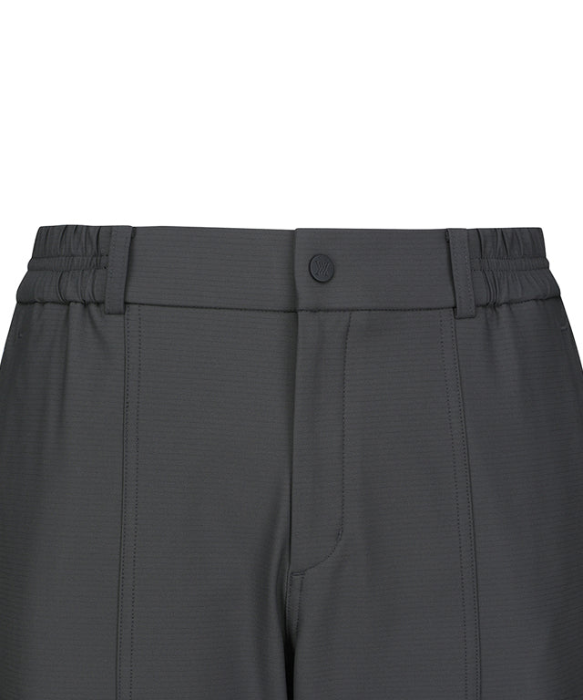 ANEW Golf Men Cago Jogger L/PT in Dark Gray, featuring a stylish diagonal pattern and shibori detailing at the back hem.
