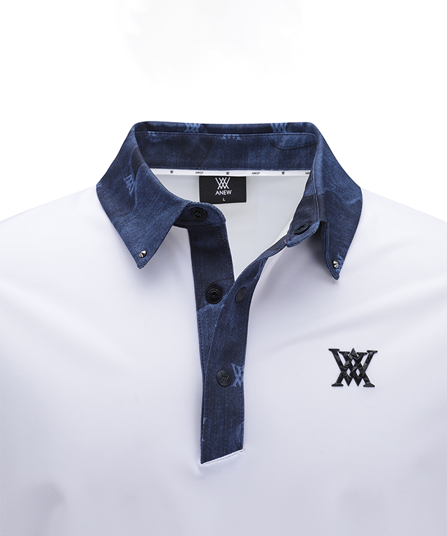 ANEW Golf Men Sleeve Ventilation Cold Fabric Long T-Shirt in White, showcasing its breathable design and stylish appearance.