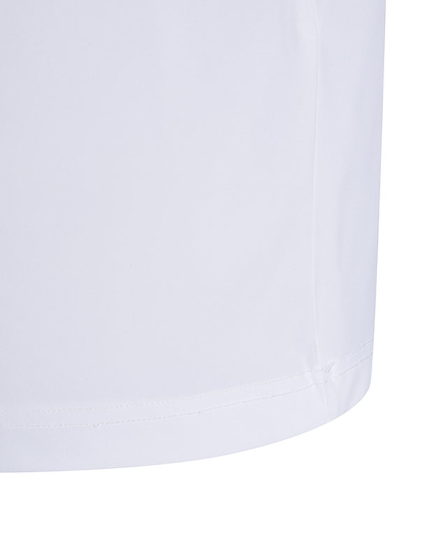 ANEW Golf Men Sleeve Ventilation Cold Fabric Long T-Shirt in White, showcasing its breathable design and stylish appearance.