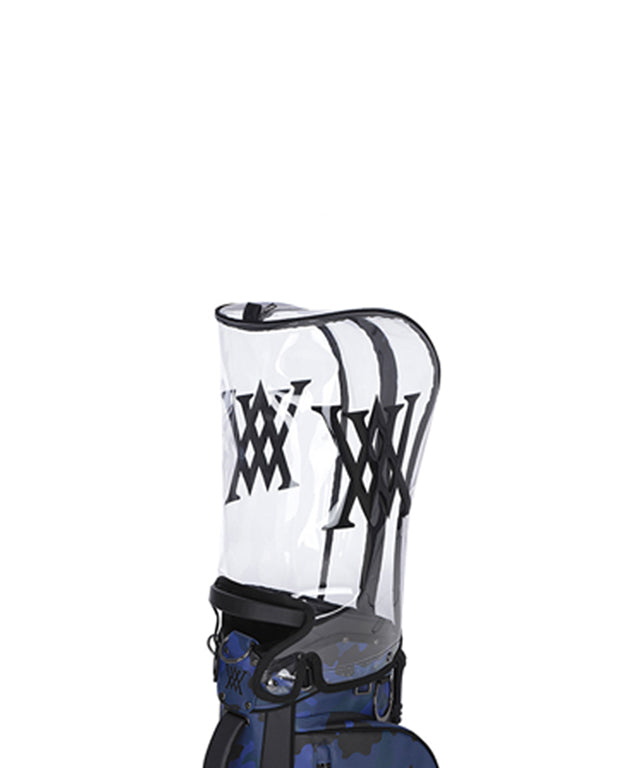 ANEW Golf Shining Camo Stand Bag in Blue, showcasing its stylish design and durable synthetic leather material.