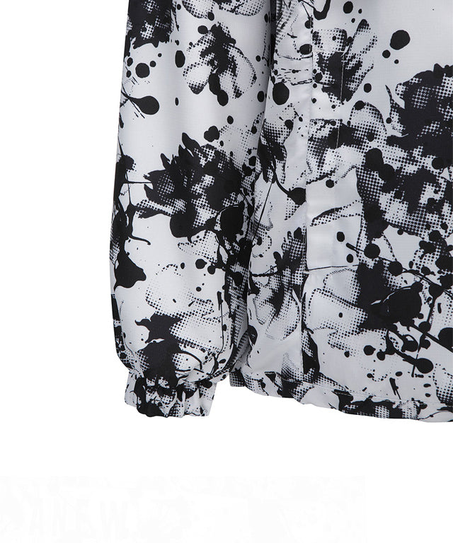 ANEW Golf Women's DTP Point Hoody Jacket in White, featuring a casual hood and adjustable hem string.