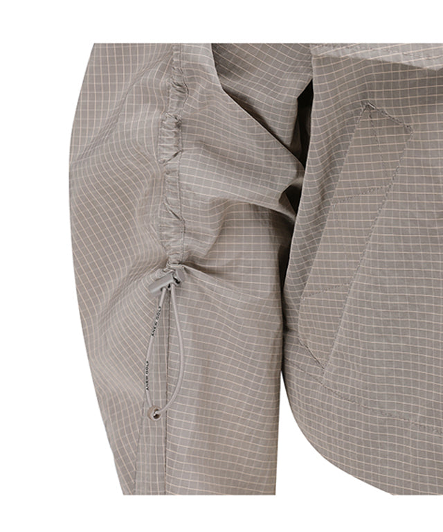 ANEW Golf Women's Ribstop Hoody Windbreaker Jacket in a stylish design, featuring a visor hood and adjustable drawstrings.