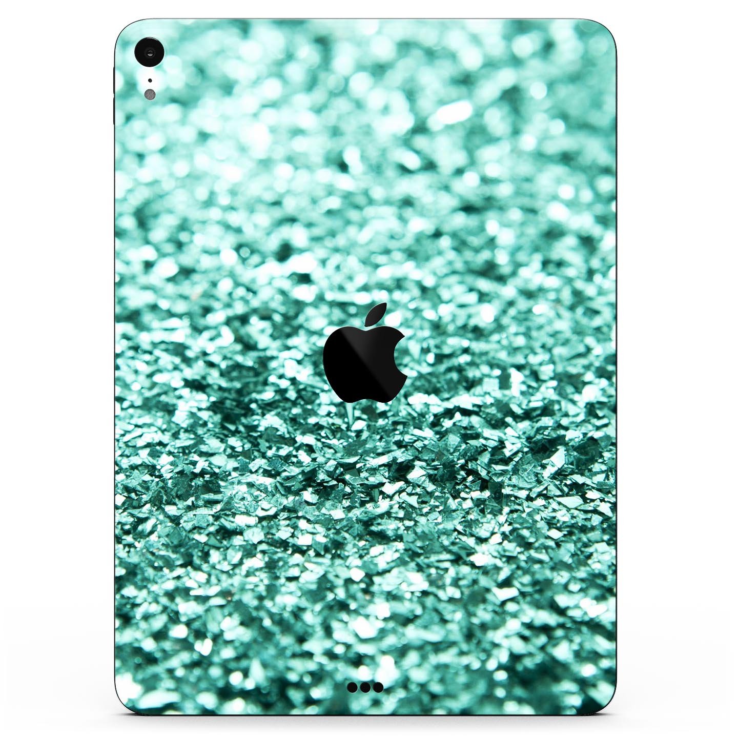 Aqua Green Glimmer Full Body Skin Decal for Apple iPad Pro, showcasing vibrant color and sleek design.