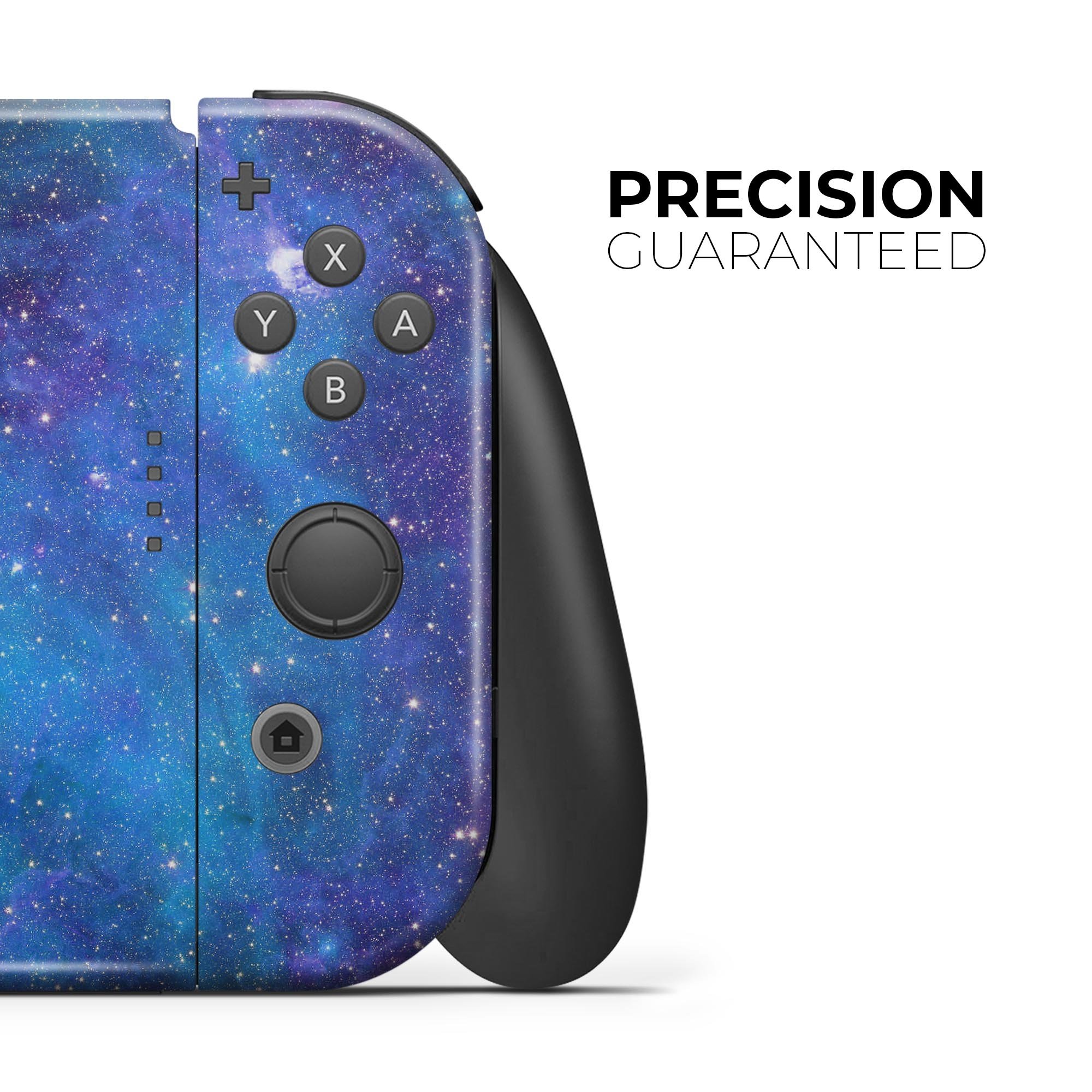 Azure Nebula Full Body Skin Decal Wrap Kit for Nintendo Switch, showcasing vibrant colors and a sleek design that fits snugly on the console.