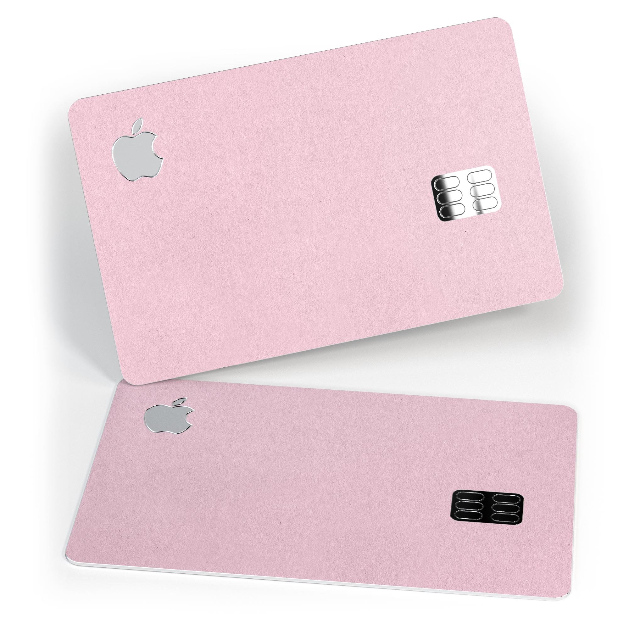 Baby Pink Solid Surface decal skin-kit for Apple Card, showcasing a stylish and protective design.