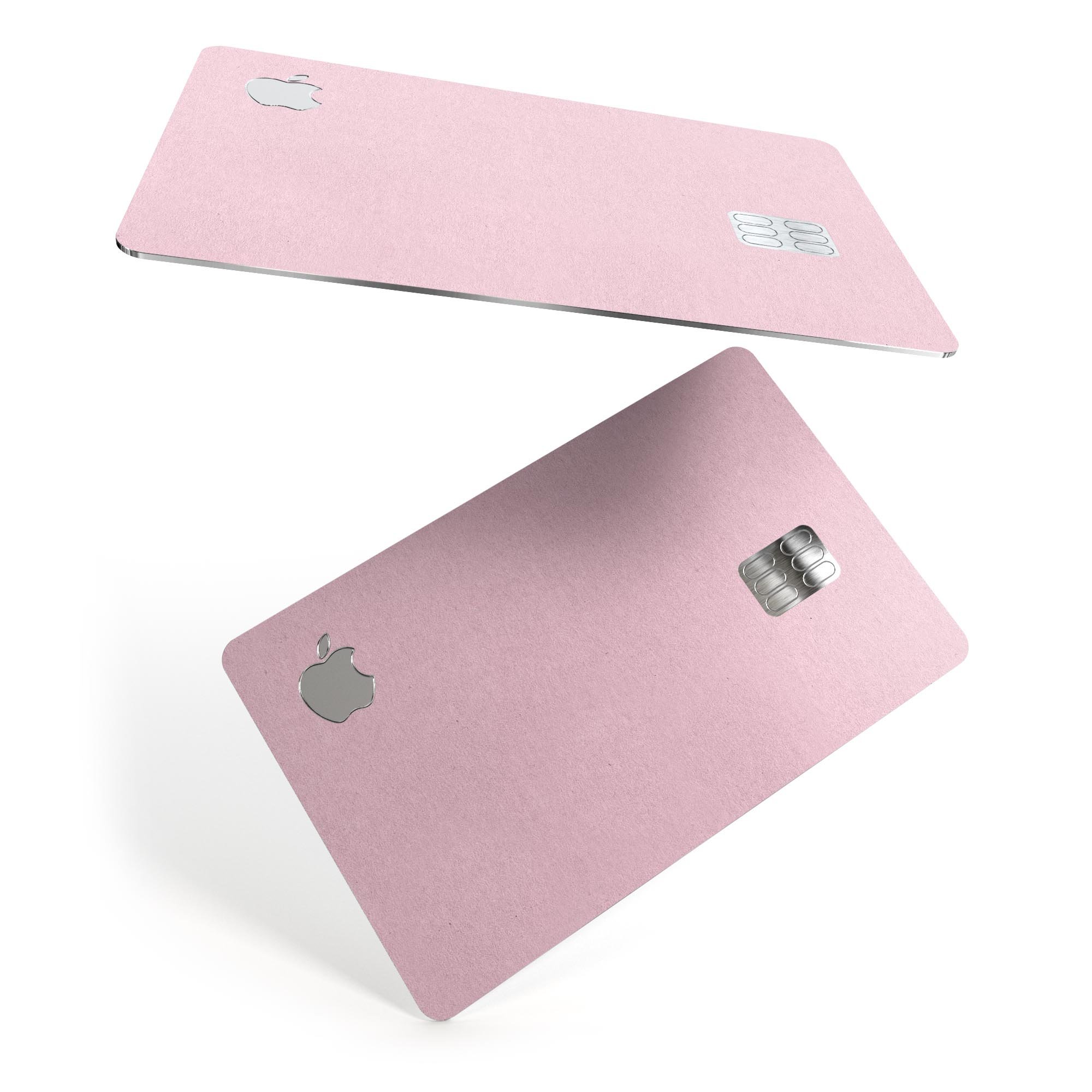 Baby Pink Solid Surface decal skin-kit for Apple Card, showcasing a stylish and protective design.