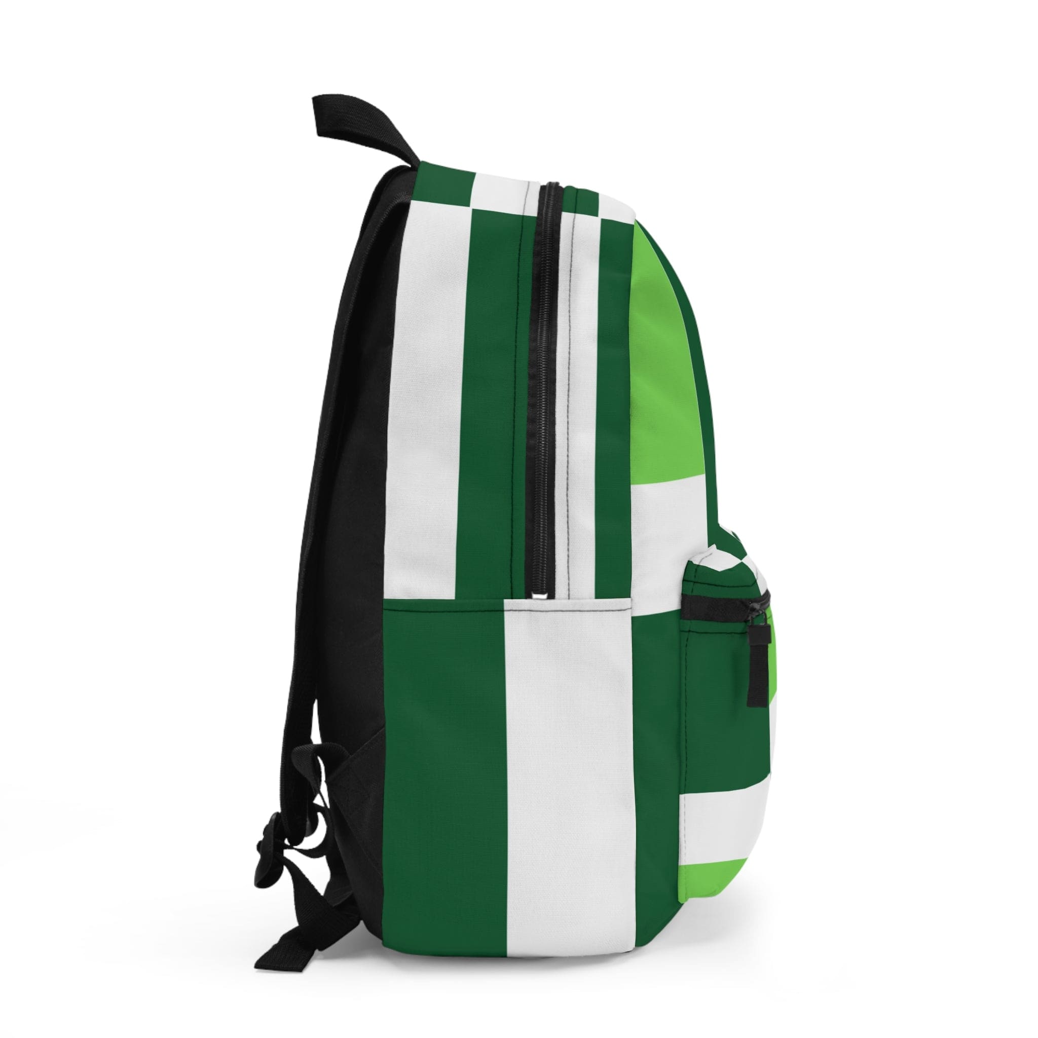 Stylish waterproof backpack in Lime Forest Irish Green, featuring adjustable straps and a sleek design, perfect for school, work, and leisure.