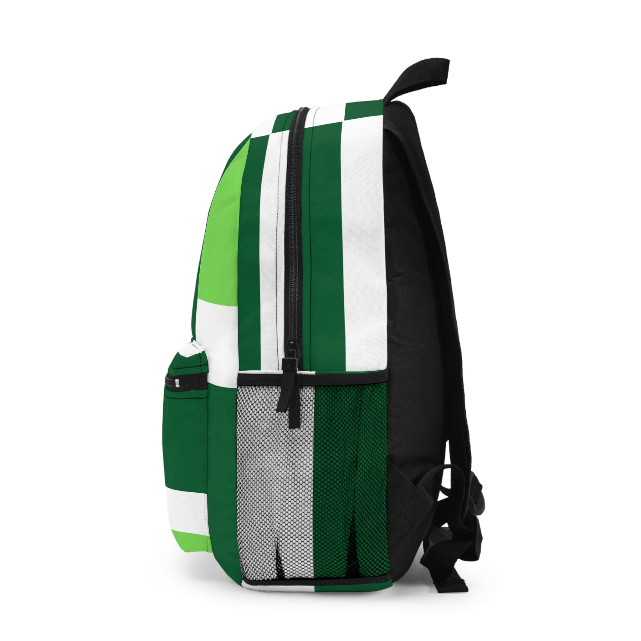 Stylish waterproof backpack in Lime Forest Irish Green, featuring adjustable straps and a sleek design, perfect for school, work, and leisure.