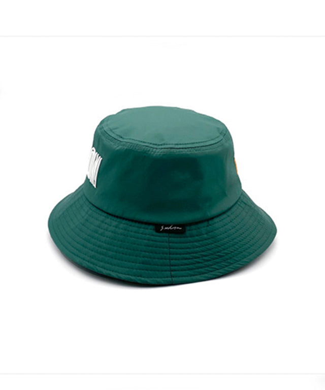Baron X Steven Wilson Collaboration Bucket Hat featuring unique TPU logo and stylish typography design, made from lightweight nylon.