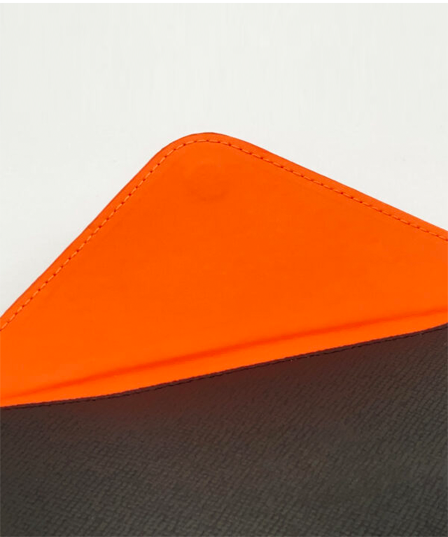 Baron x Steven Wilson Edition Long Wallet in Black, featuring a minimalistic design with artistic typography.