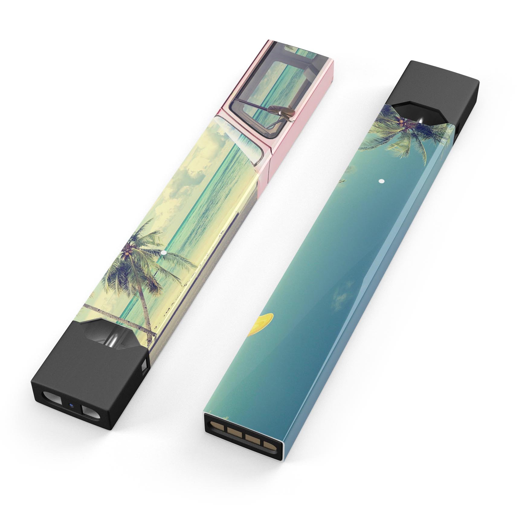 Beach Trip Premium Decal Skin-Wrap Sticker designed for JUUL vaping device, showcasing vibrant colors and a protective finish.