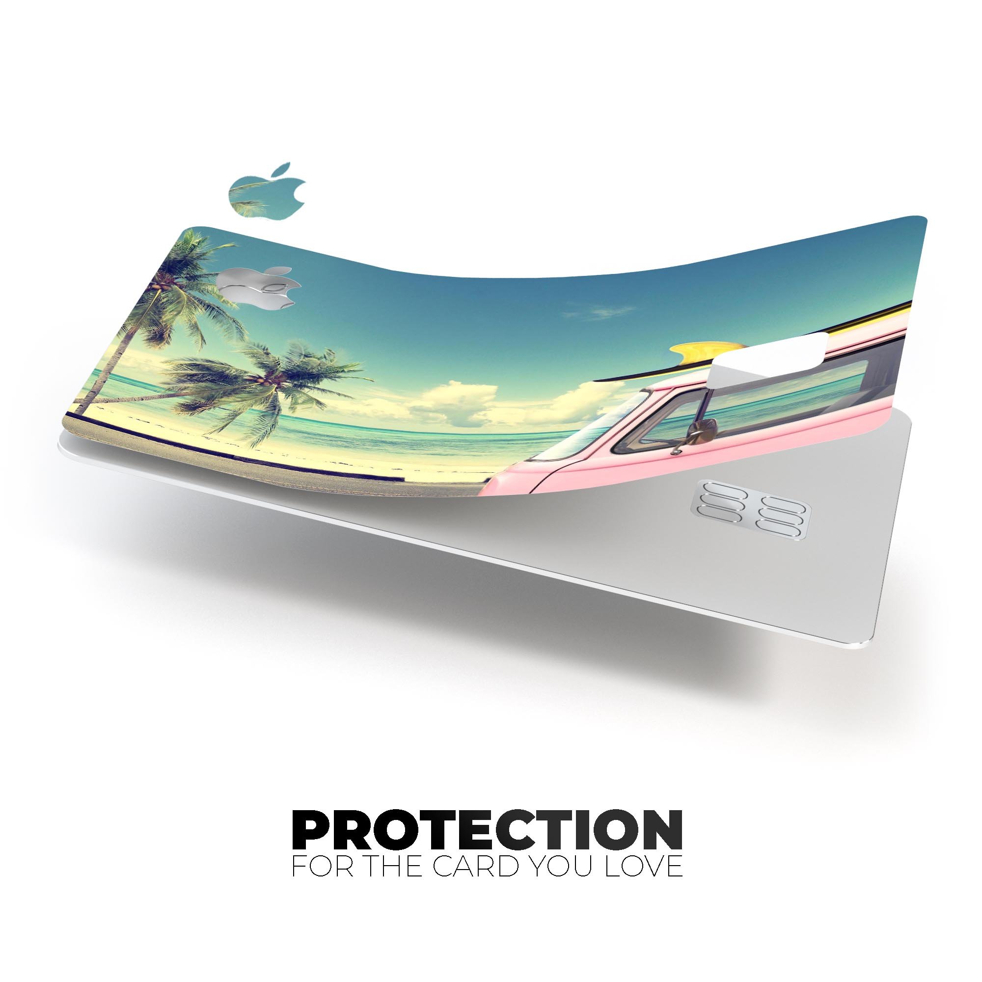 Premium Protective Decal Skin-Kit for Apple Card, showcasing ultra-gloss and soft-matte finishes.