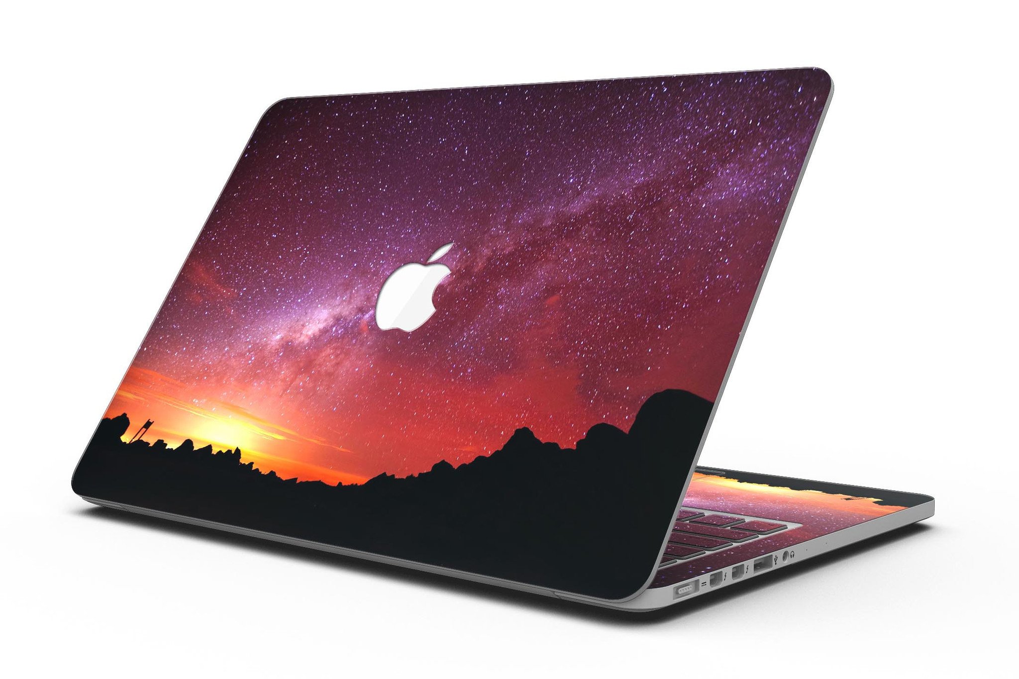 Beautiful Milky Way Sunset skin for MacBook Pro with Retina Display, showcasing vibrant colors and a sleek design.