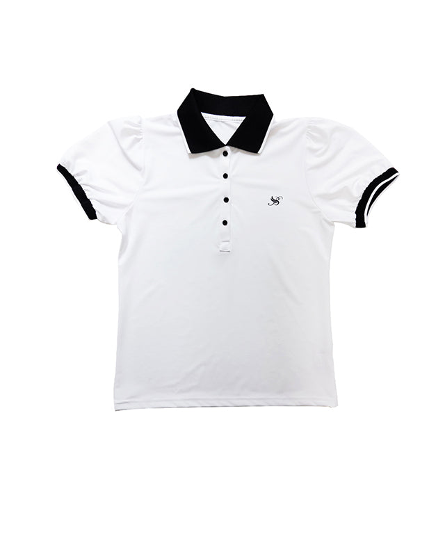 BENECIA 12 Apple Pique T-Shirt in White, showcasing its soft fabric and stylish design.
