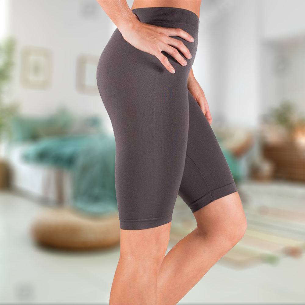 Bermuda Short Leggings in various colors, showcasing their comfortable fit and stylish design, perfect for layering.