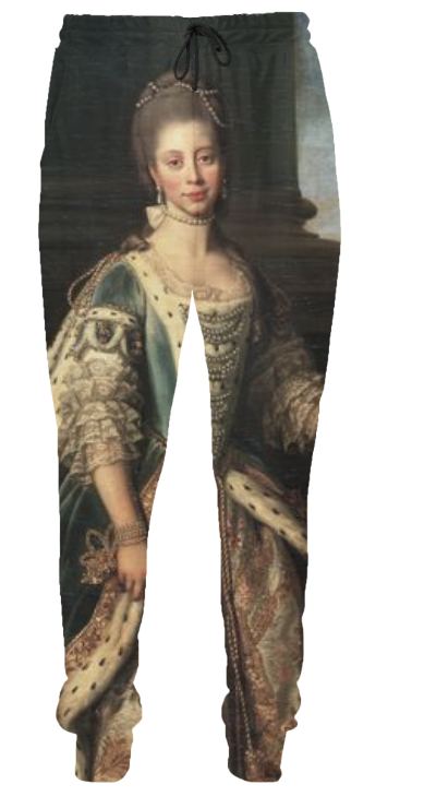 Blac Royalty Loungewear Set featuring a unisex crewneck and joggers made from soft cotton fleece, handmade in California.