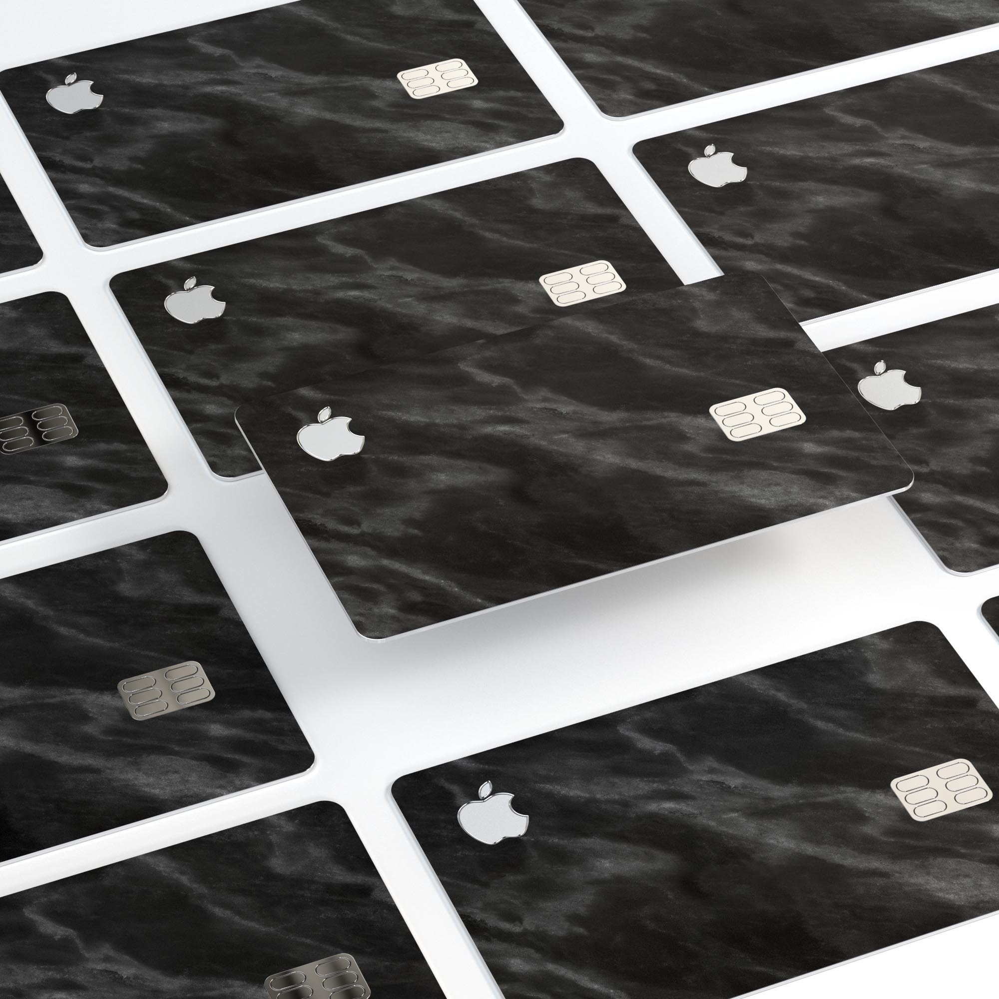 Black Marble Surface decal skin for Apple Card, showcasing premium design and protective features.