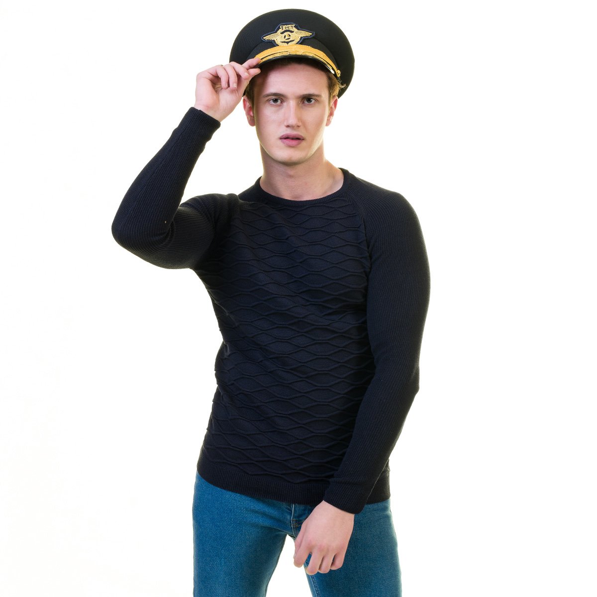 Black Solid European Wool Luxury Zippered Sweater Jacket with hoodie, showcasing its elegant design and high-quality fabric.