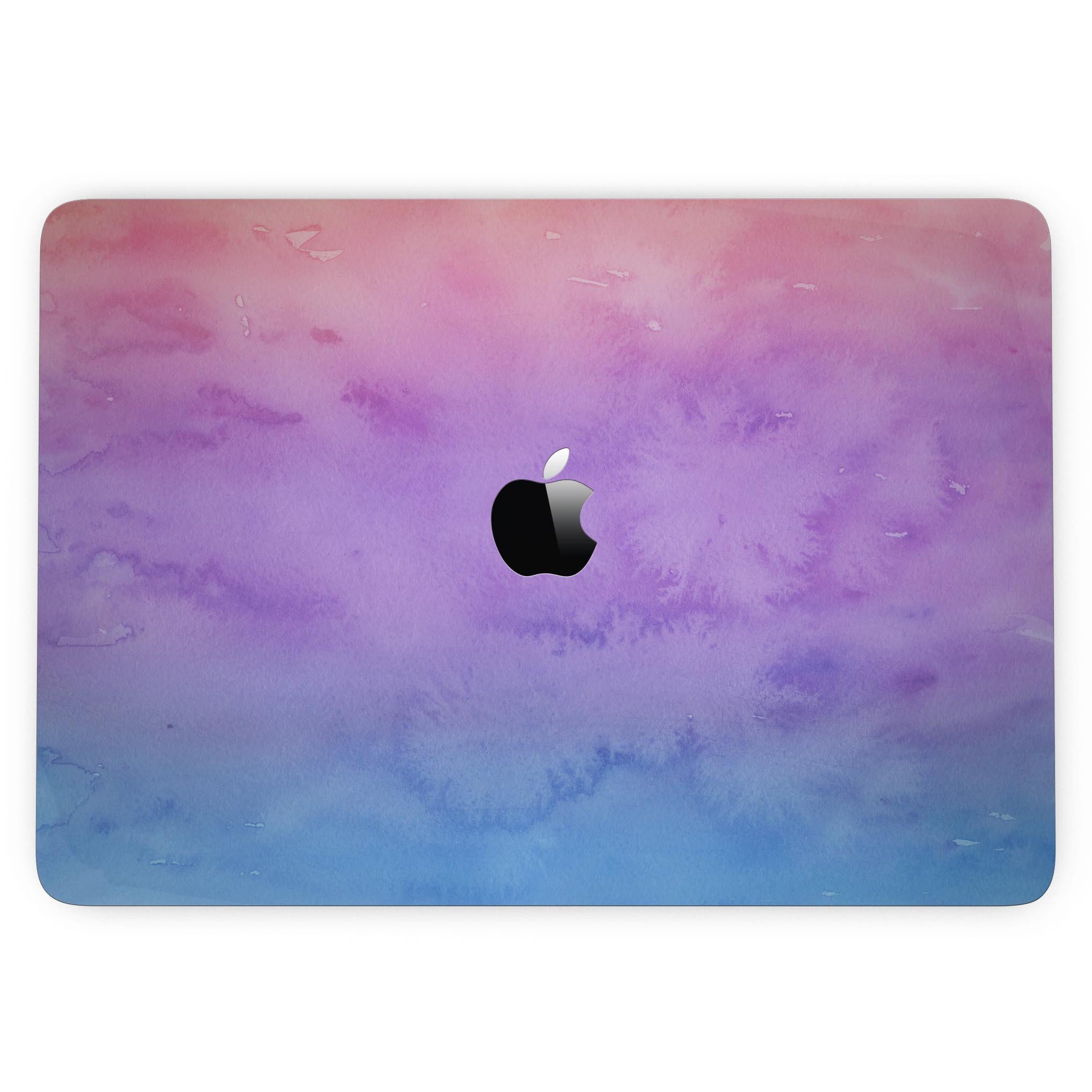 Blotted 6836432 Absorbed Watercolor Texture skin for MacBook Pro with Touch Bar, showcasing vibrant colors and a stylish design.