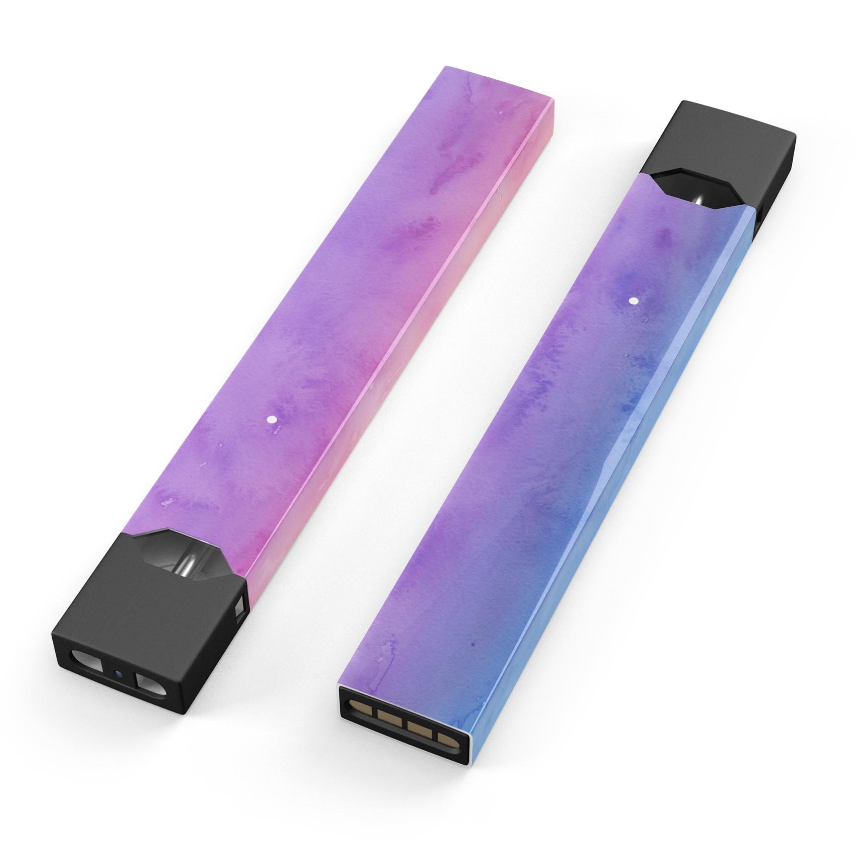Blotted 6836432 Absorbed Watercolor Texture decal on a JUUL device, showcasing vibrant colors and a protective finish.
