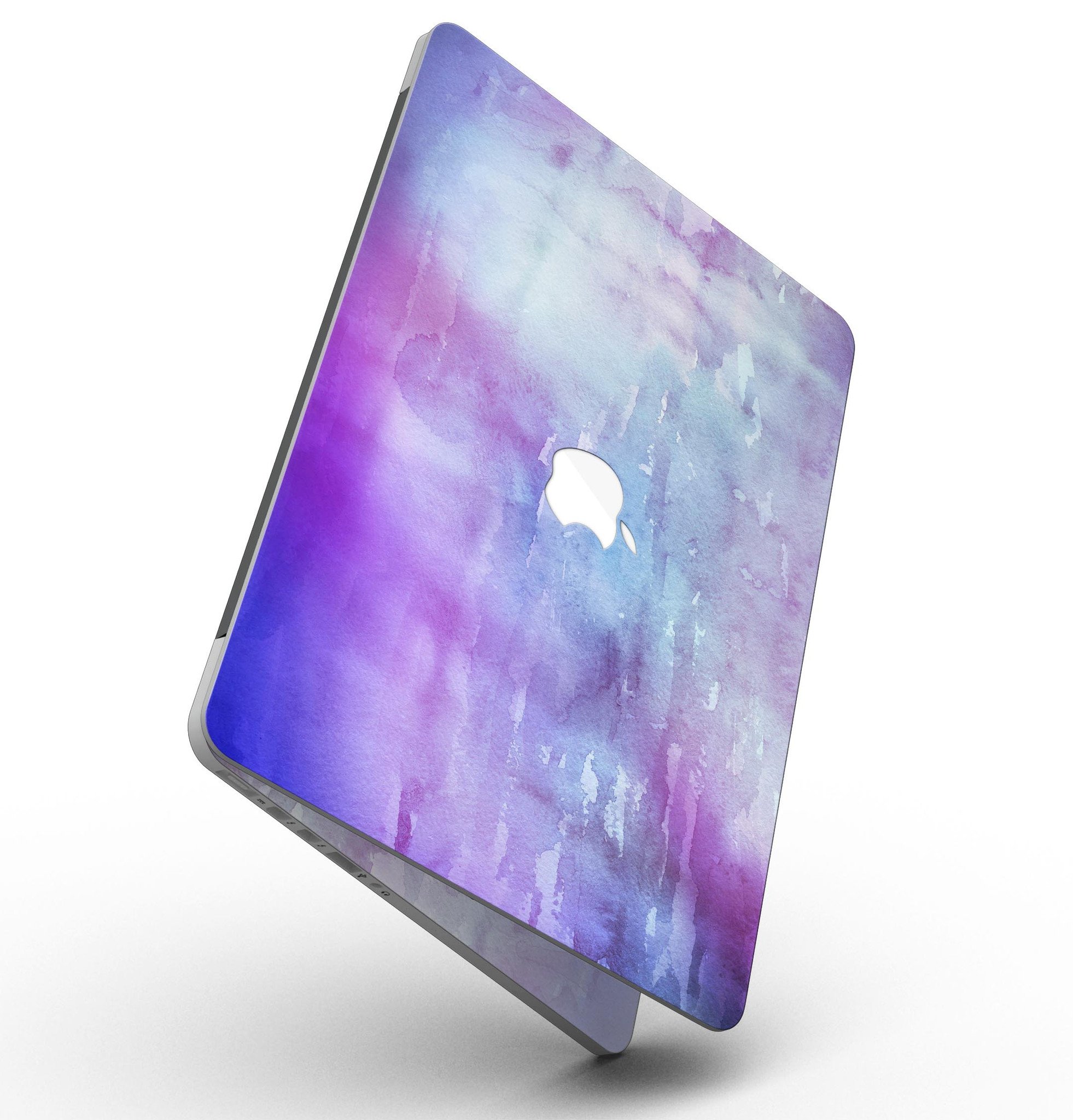 Blotted Purple 896 Absorbed Watercolor Texture skin for MacBook Pro, showcasing vibrant purple hues and artistic design.