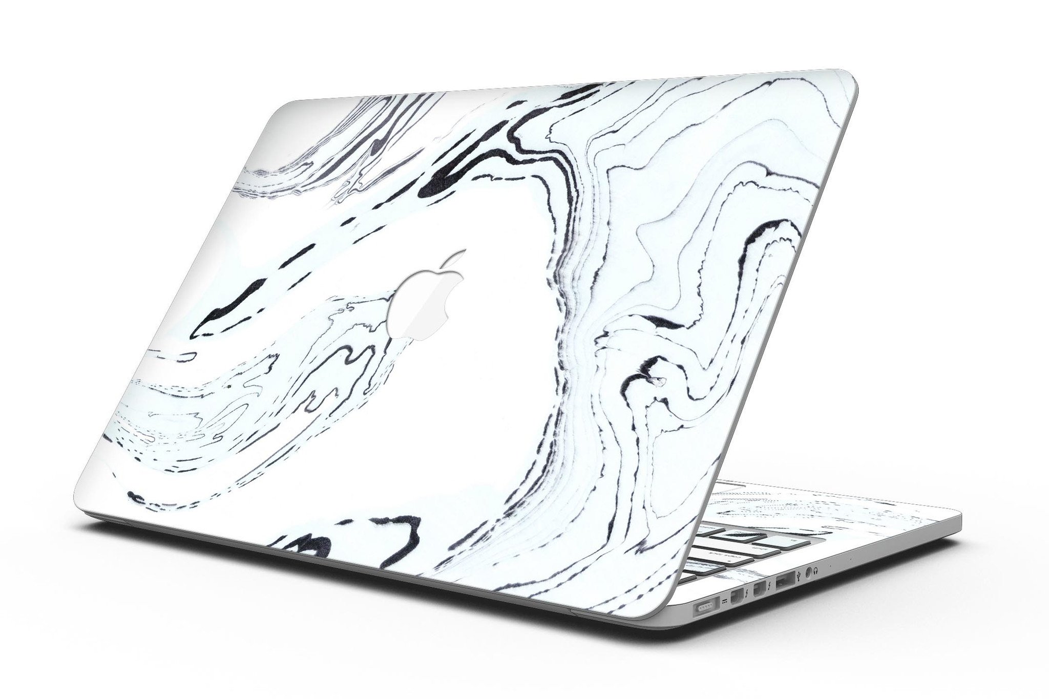 Blue 19 Textured Marble skin for MacBook Pro with Retina Display, showcasing a stylish design that protects the device.