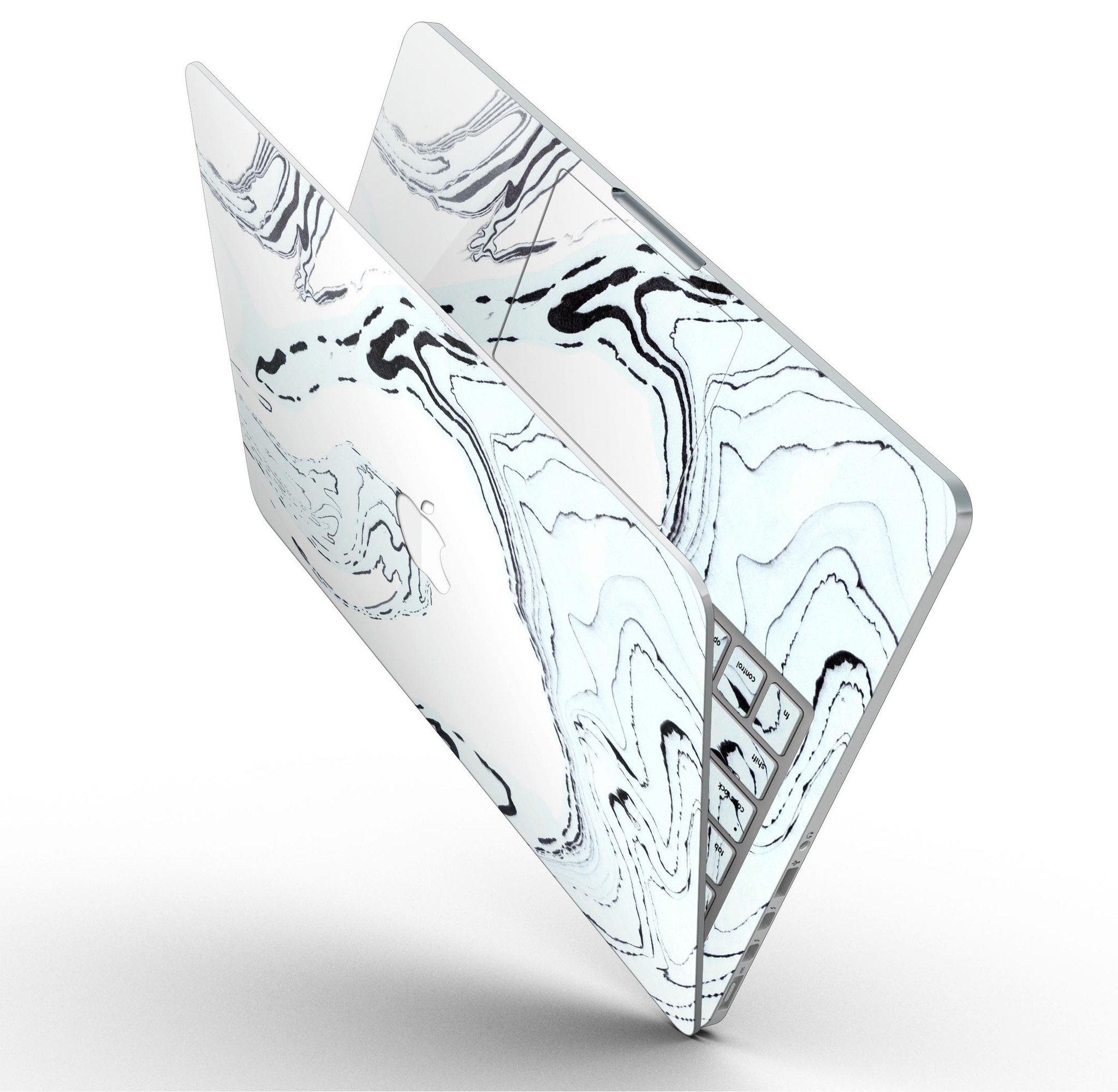 Blue 19 Textured Marble skin for MacBook Pro with Retina Display, showcasing a stylish design that protects the device.