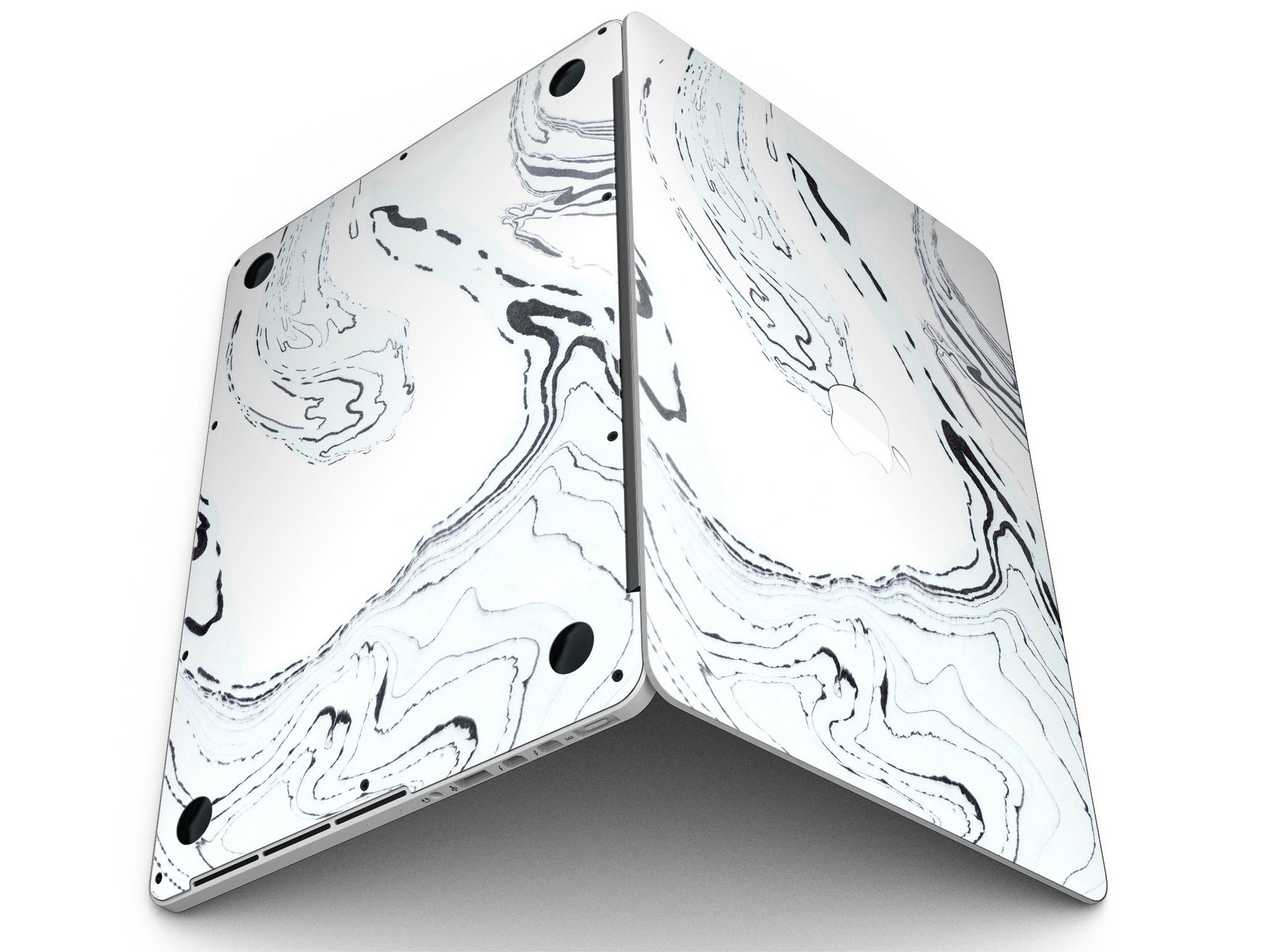 Blue 19 Textured Marble skin for MacBook Pro with Retina Display, showcasing a stylish design that protects the device.