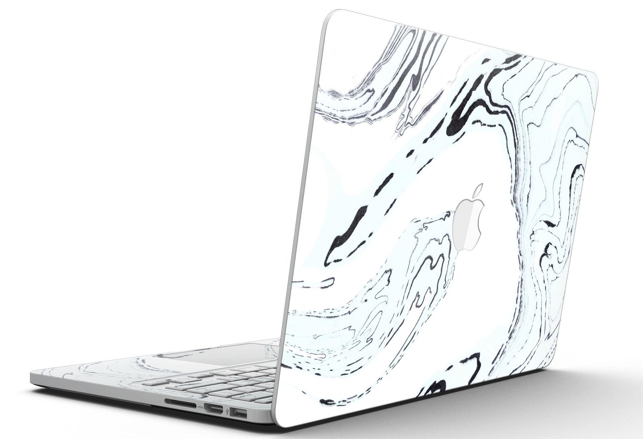 Blue 19 Textured Marble skin for MacBook Pro with Retina Display, showcasing a stylish design that protects the device.