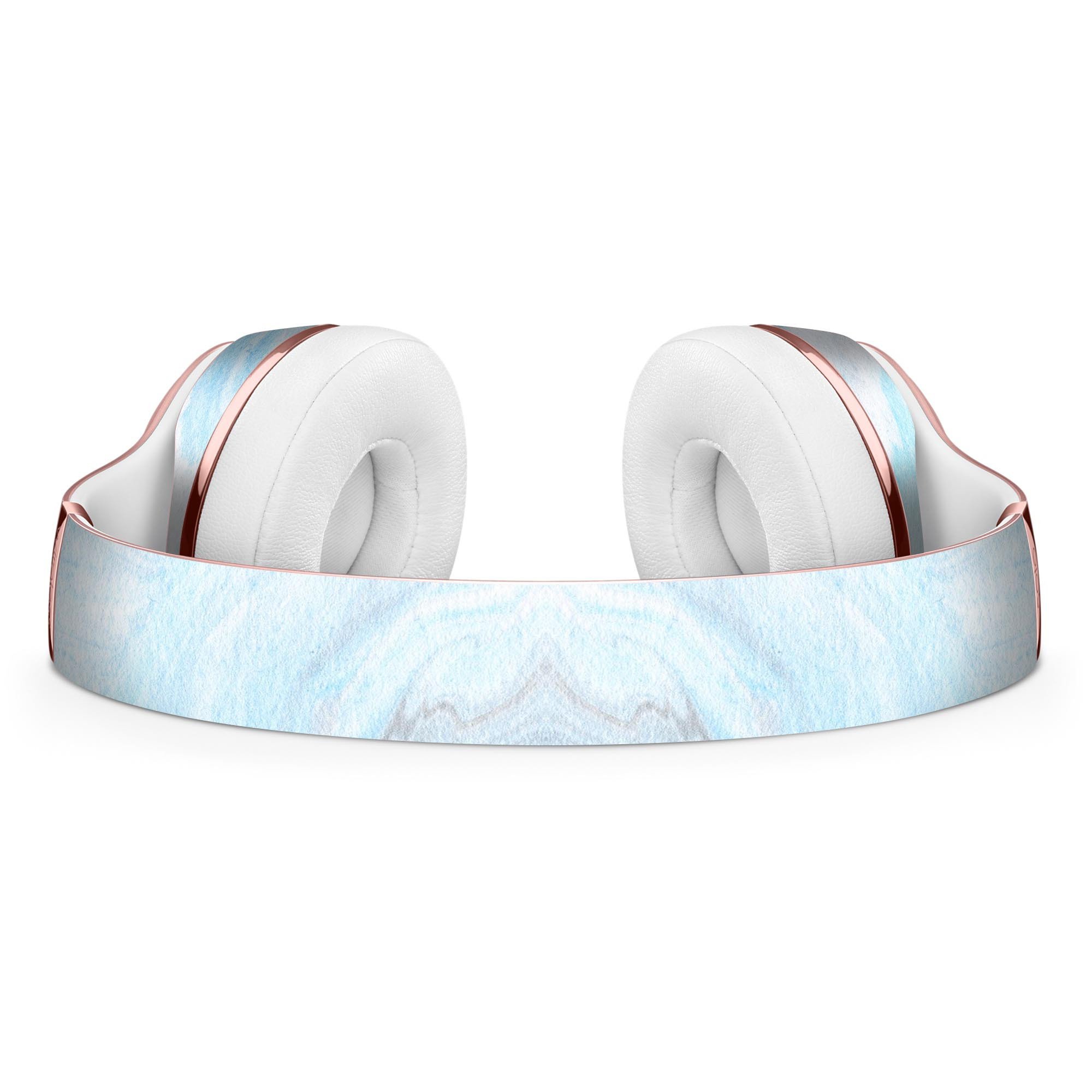 Blue 191 Textured Marble Full-Body Skin Kit for Beats by Dre Solo 3 Wireless Headphones, showcasing a stylish marble design.