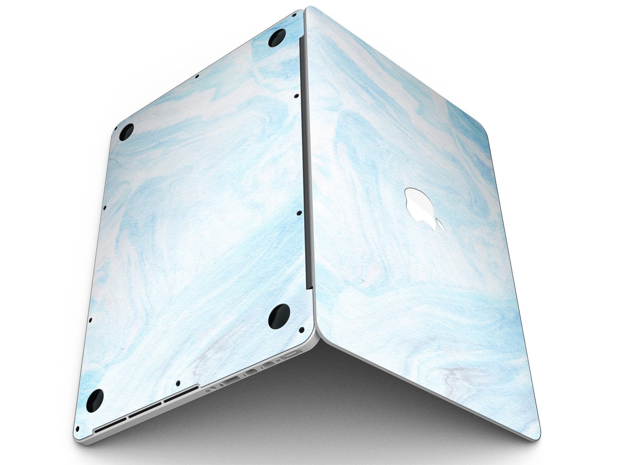 Blue 191 Textured Marble skin for MacBook Pro with Retina Display, showcasing a stylish design that protects the device.