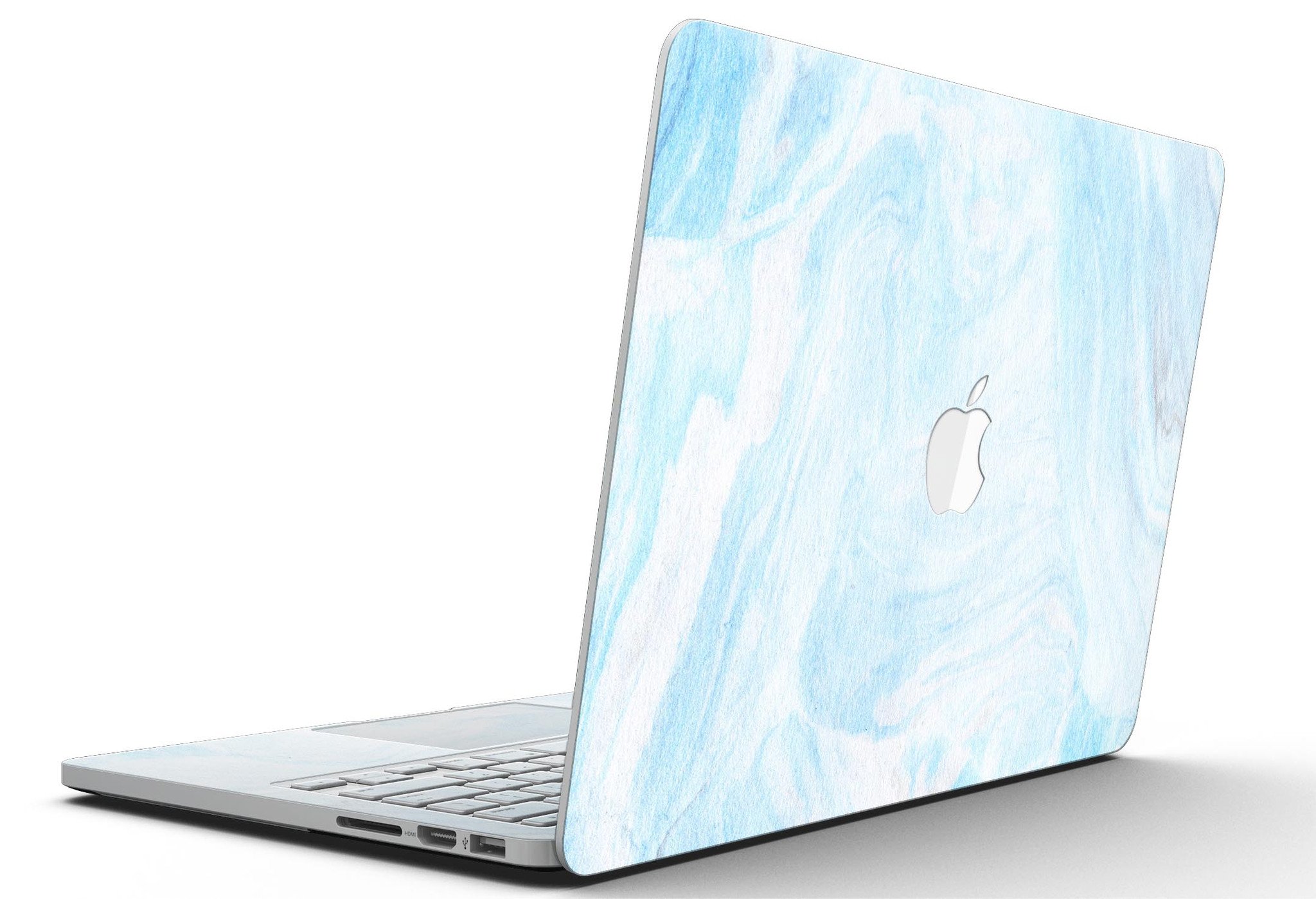 Blue 191 Textured Marble skin for MacBook Pro with Retina Display, showcasing a stylish design that protects the device.