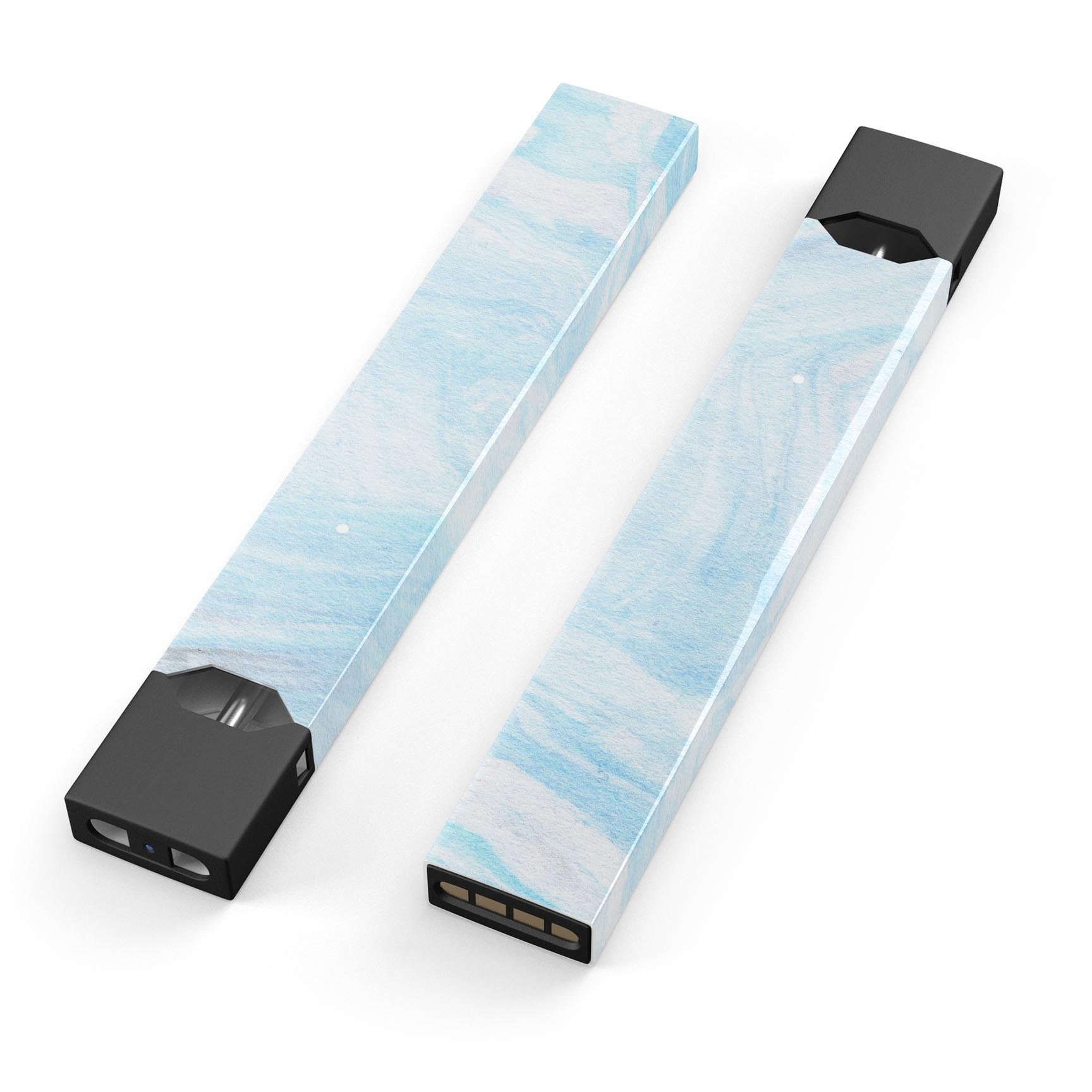 Blue 191 Textured Marble skin-wrap sticker designed for JUUL vaping device, showcasing a stylish marble pattern.