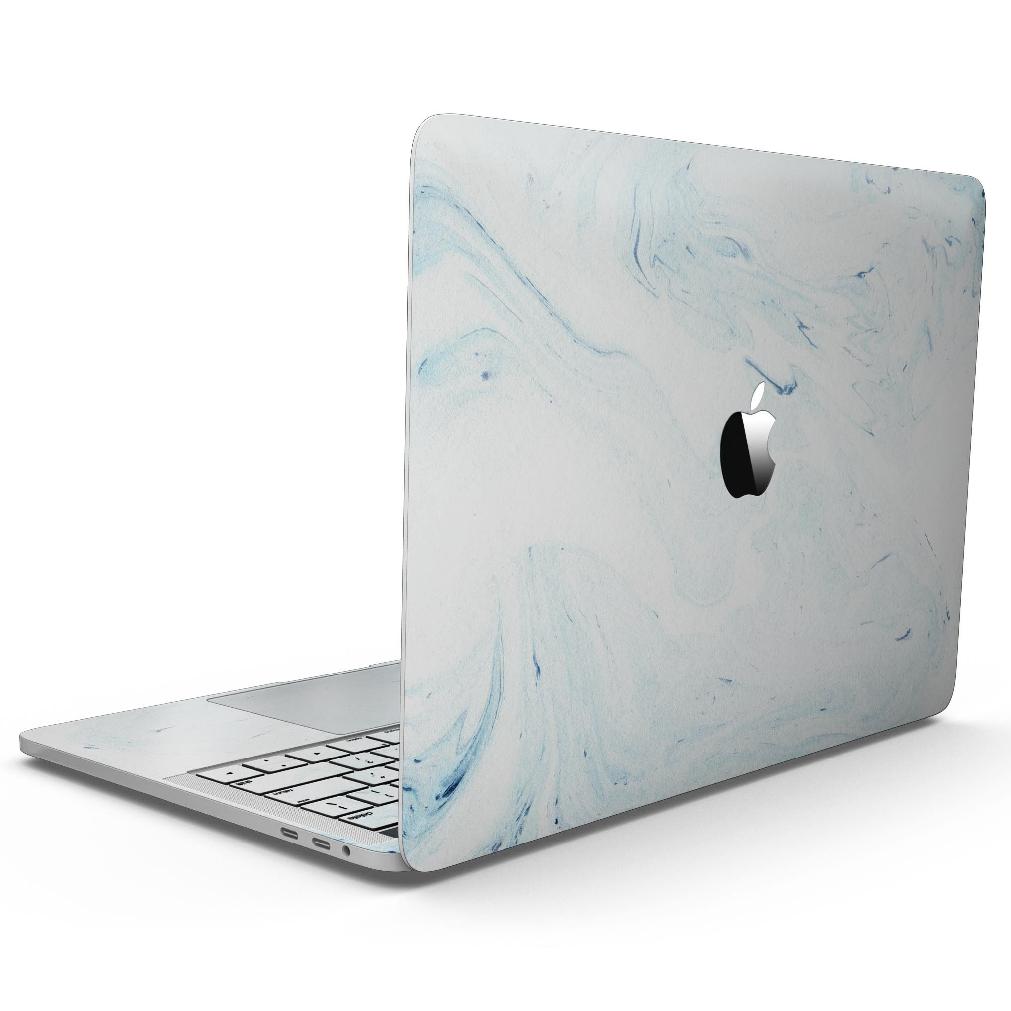 Blue 87 Textured Marble Skin Kit for 13" MacBook Pro without Touch Bar, showcasing a stylish design and premium vinyl material.
