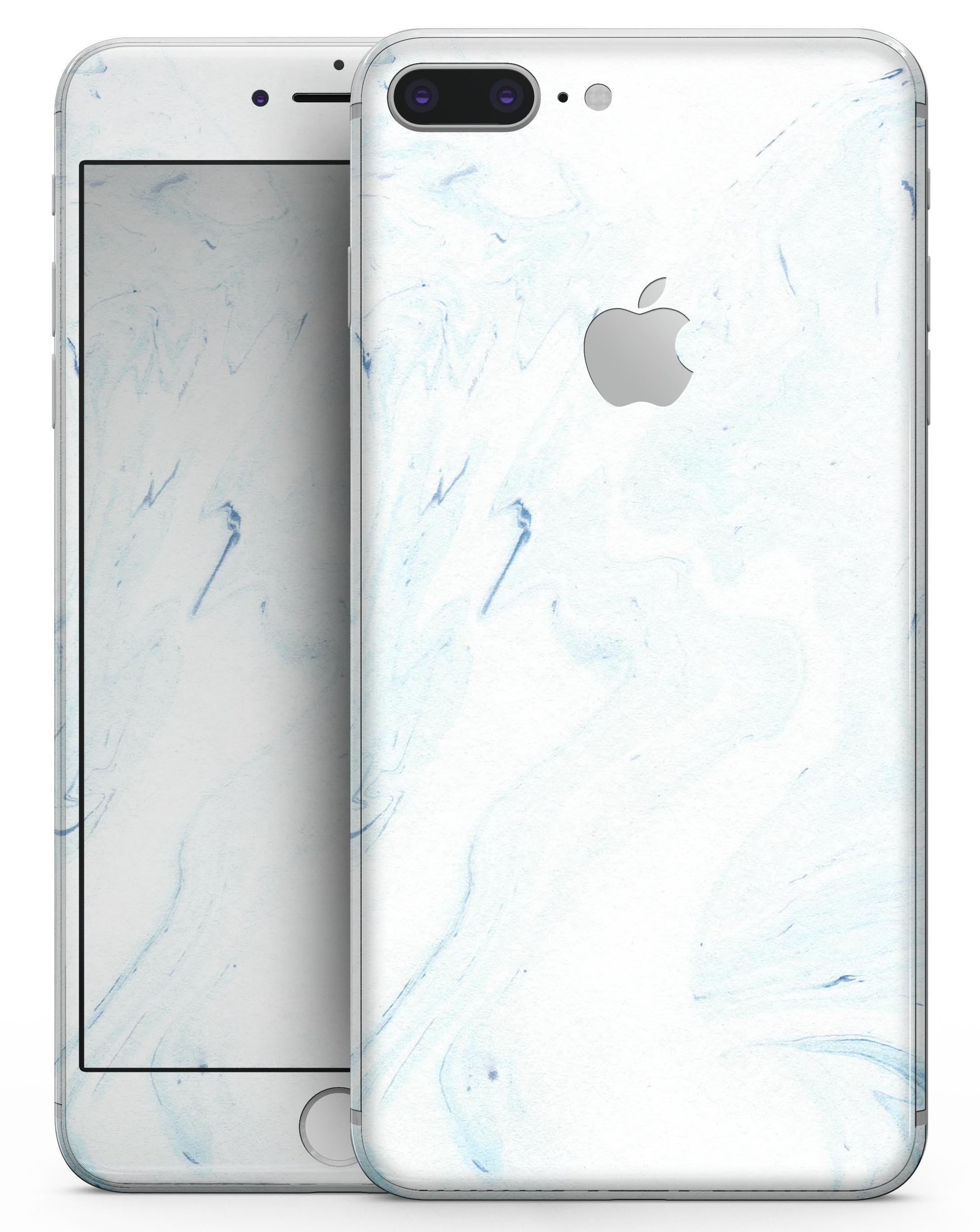 Blue 87 Textured Marble skin for iPhone 8 and 8 Plus, showcasing a stylish design with a textured marble finish.