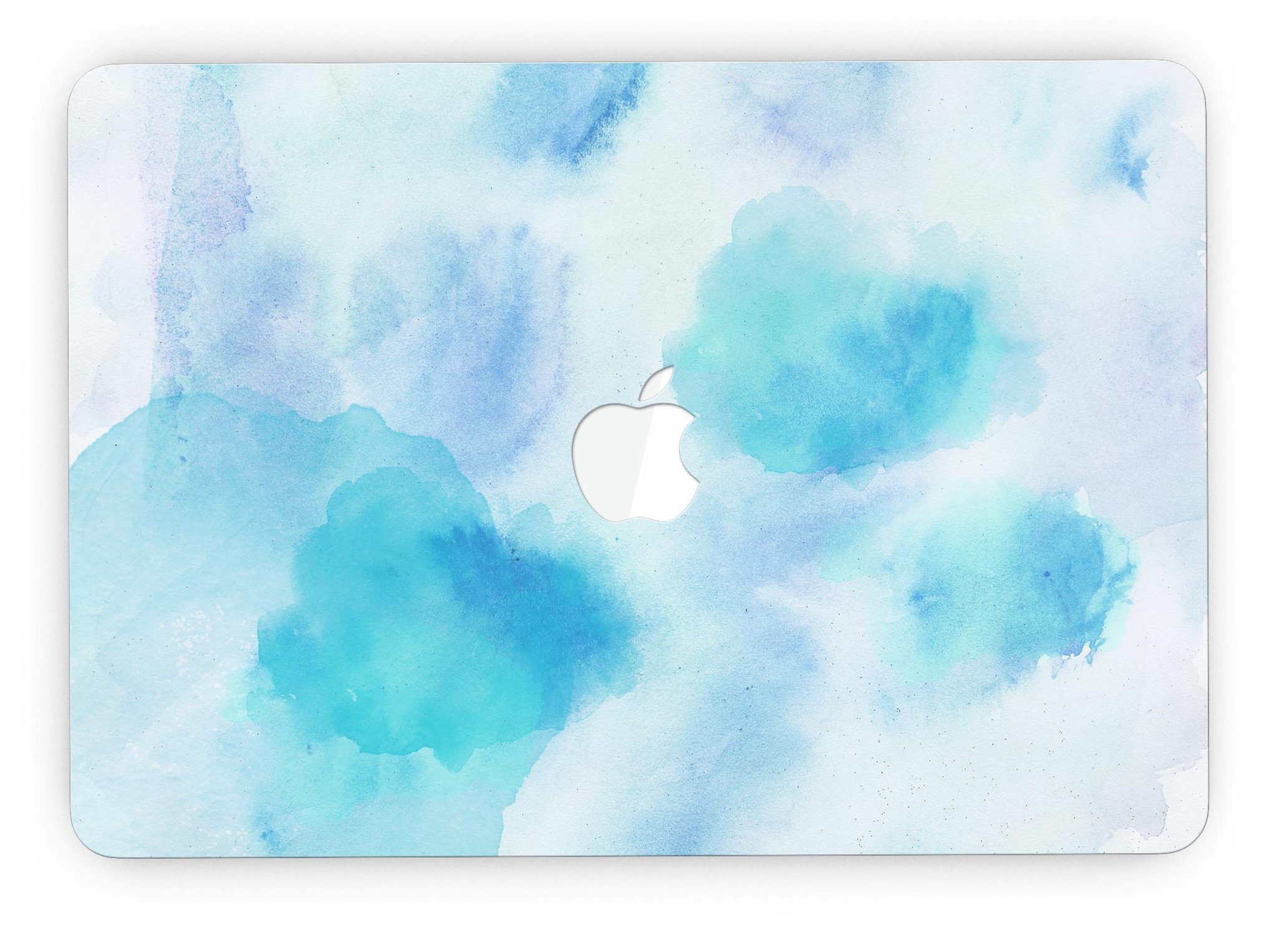Blue 98 Absorbed Watercolor Texture skin for MacBook Pro with Retina Display, showcasing vibrant colors and a sleek design.