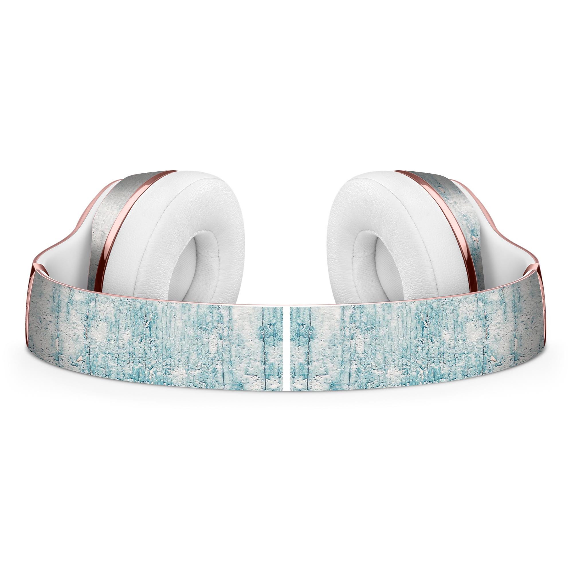 Blue Chipped Concrete Wall Skin Kit for Beats by Dre Solo 3 Wireless Headphones, showcasing a stylish design and protective features.