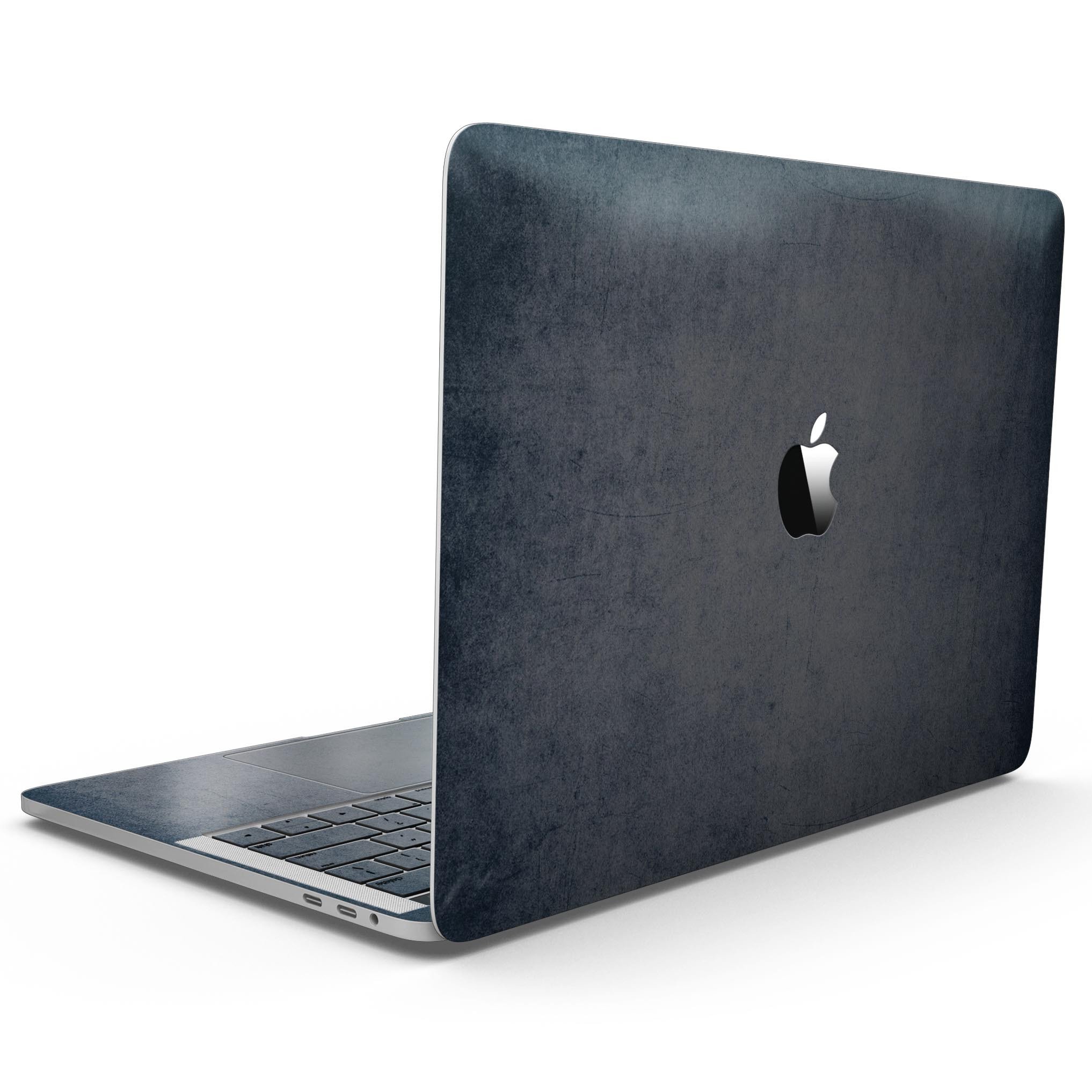 Blue Concrete Grunge Surface Skin Kit for MacBook Pro with Touch Bar, showcasing a stylish design that protects the device.