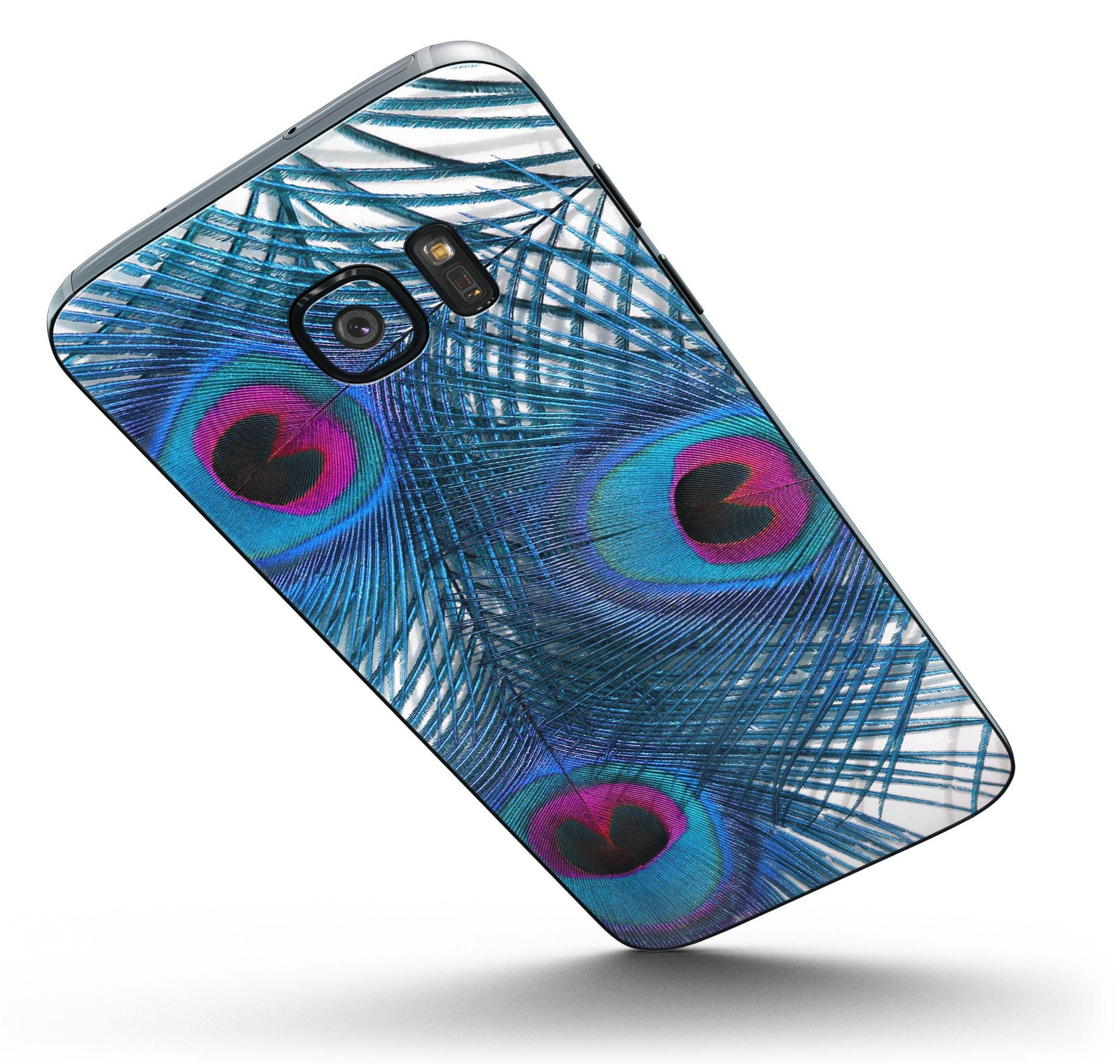 Blue Jean Overall Pattern Skin-Kit for Samsung Galaxy S7/S7 Edge, showcasing a stylish denim design with full-body coverage.