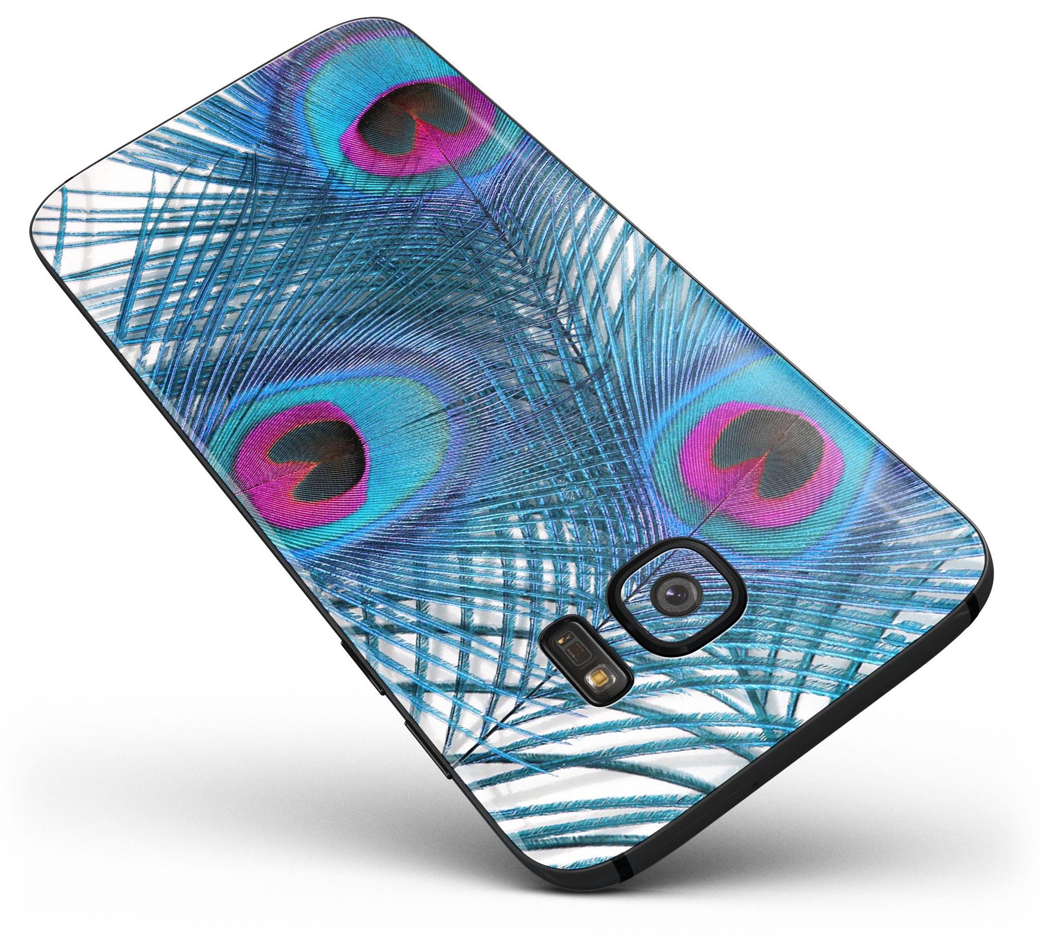 Blue Jean Overall Pattern Skin-Kit for Samsung Galaxy S7/S7 Edge, showcasing a stylish denim design with full-body coverage.