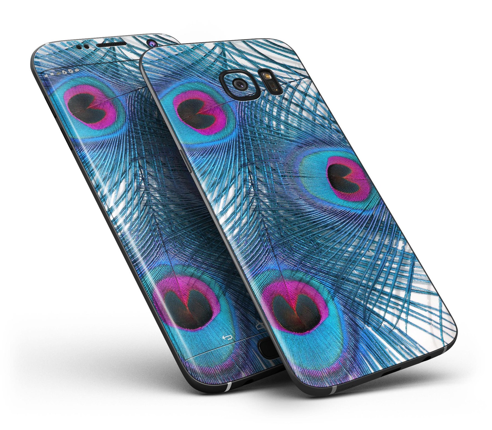 Blue Jean Overall Pattern Skin-Kit for Samsung Galaxy S7/S7 Edge, showcasing a stylish denim design with full-body coverage.