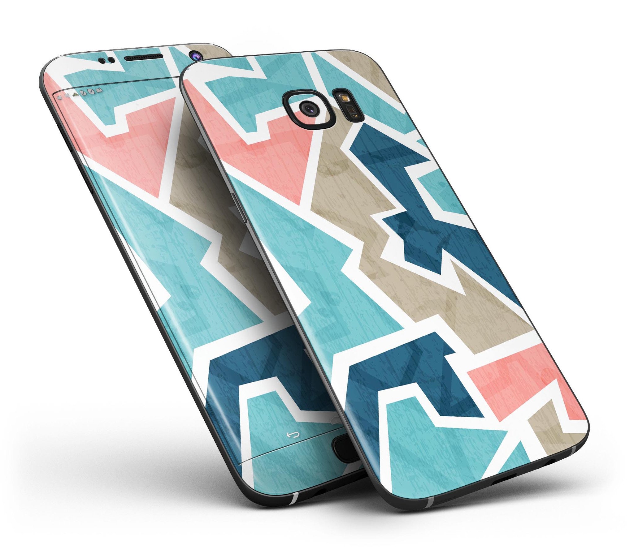 Blue Peacock Full Body Skin-Kit for Samsung Galaxy S7/S7 Edge, showcasing vibrant colors and premium vinyl material.